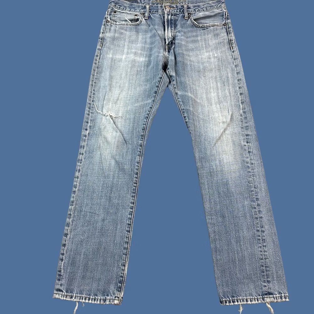 American Eagle Outfitters American Eagle Outfitters Jeans Mens 32x32 32x31 Blue Slim Straight 5-Pocket Denim Cotton Button Zip Jeans Mens Size US 32 / EU 48 - 1 Thumbnail
