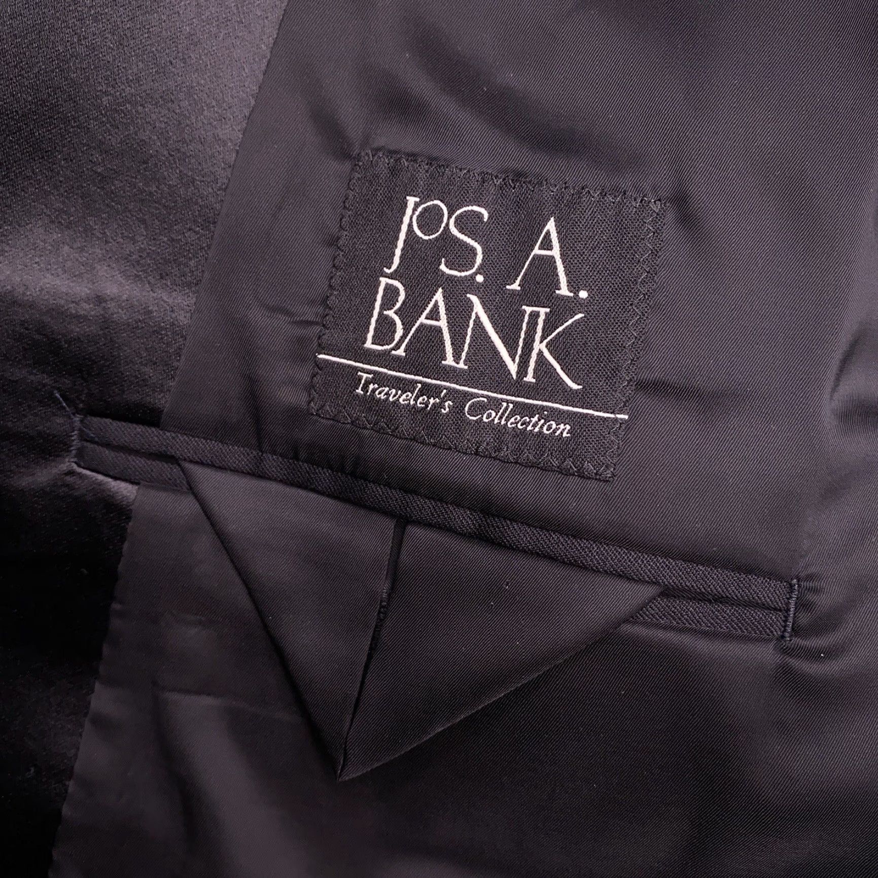Jos. A. Bank Jos. A. Bank Tuxedo Travelers Suit 46 Long Black Wool 41x32 Pants 2 Piece Formal Size 46R - 5 Thumbnail