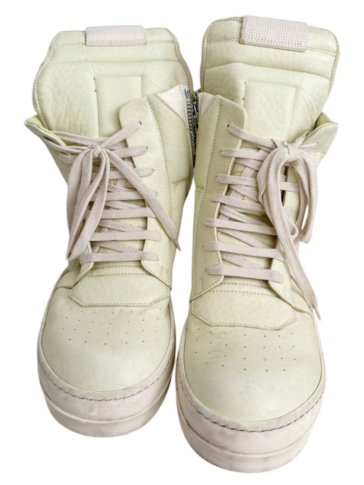 Rick Owens FW18 Sisyphus Lime Geobasket Sneaker Leather Size US 9 / EU 42 - 7 Thumbnail