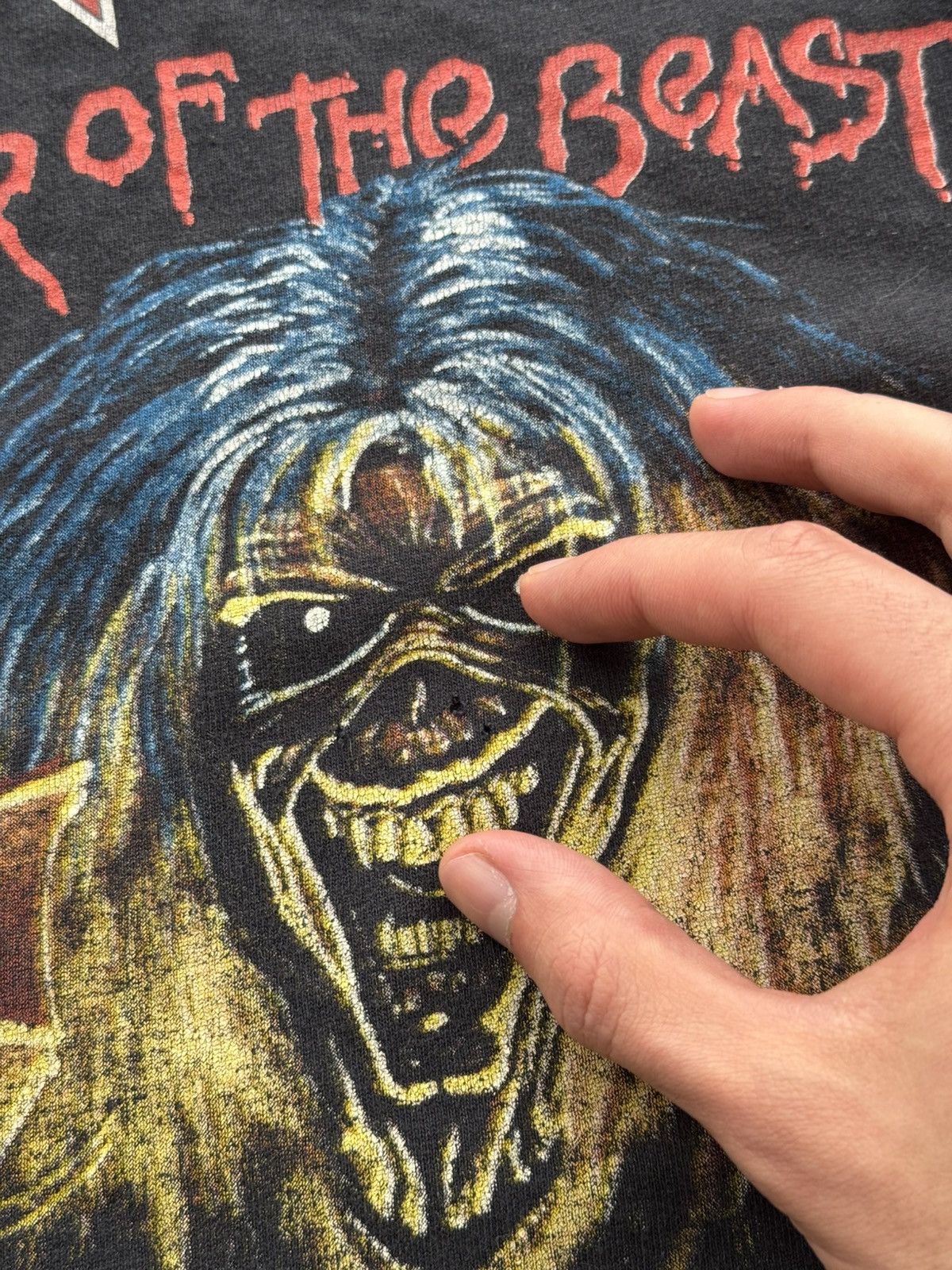 Band Tees Vintage Iron Maiden "TheNumber of the Beast" Rock Size US M / EU 48-50 / 2 - 7 Thumbnail