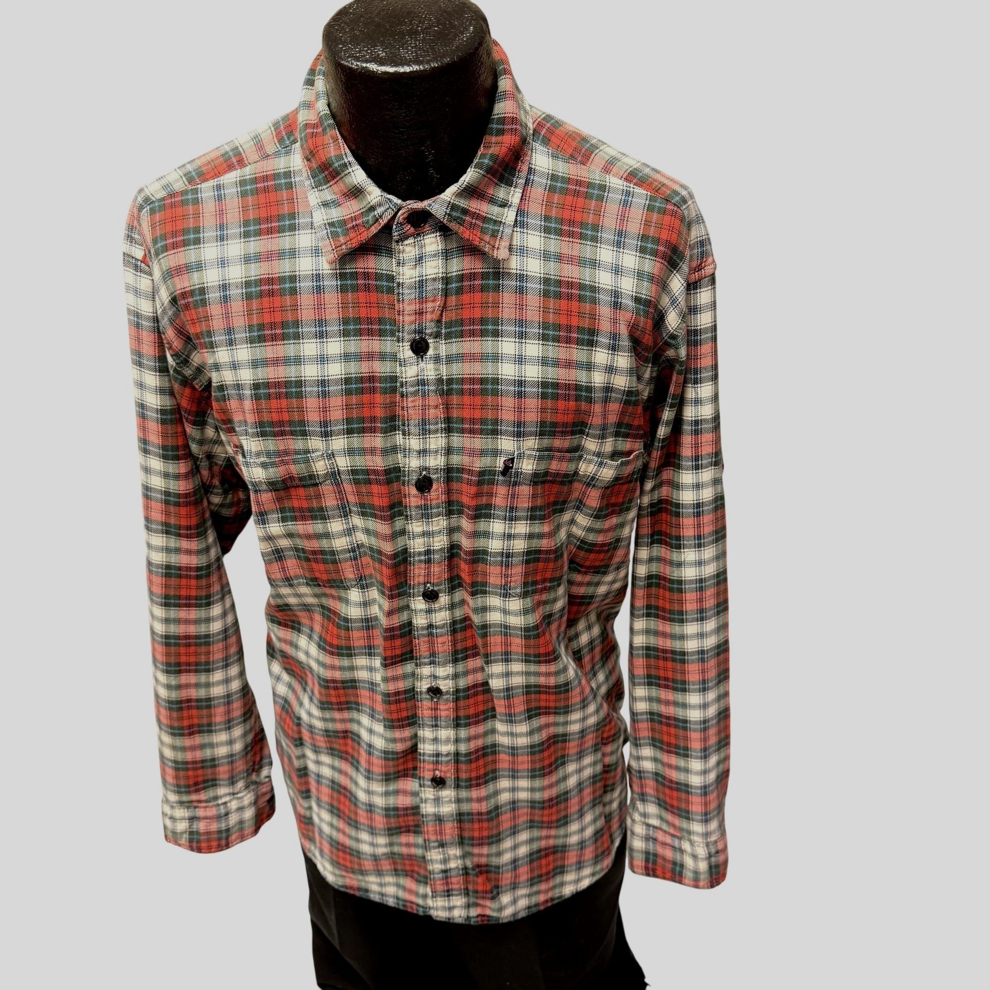Ralph Lauren 90's Y2K Ralph Lauren Red Blue Shadow Plaid POLO Size US L / EU 52-54 / 3 - 10 Thumbnail