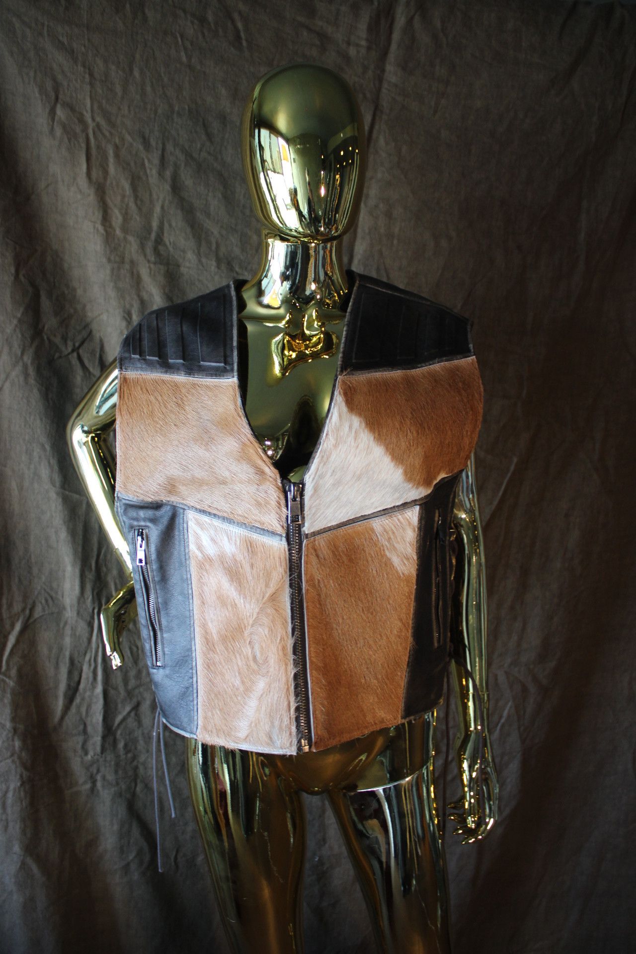 Other Custom-made Vest with Real cow leather Size US M / EU 48-50 / 2 - 4 Thumbnail