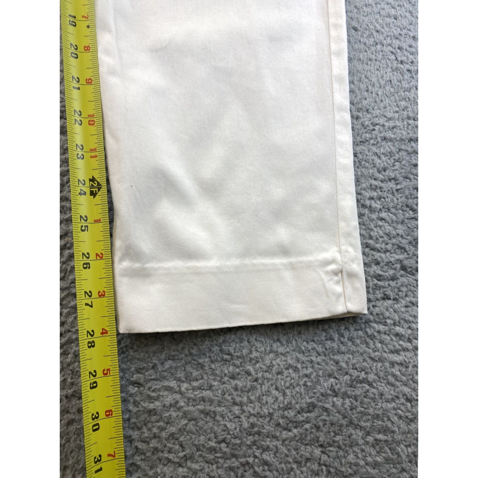 Ralph Lauren VINTAGE Lauren Ralph Lauren Pants Women's Size 10 Dress Pants Cream Straight Leg Casual Office Wear Size 32" / US 10 / IT 46 - 7 Thumbnail