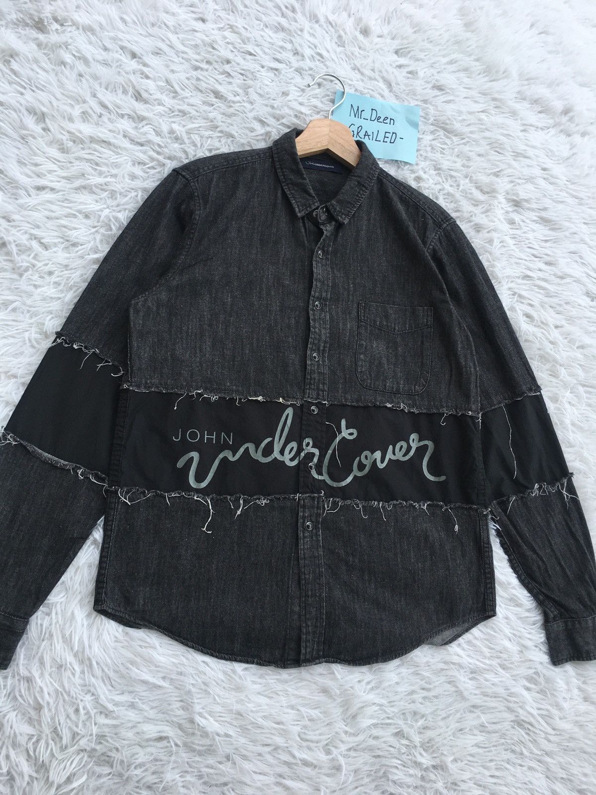 Undercover Rare John Undercover Spell out Buttons Shirt Size US M / EU 48-50 / 2 - 5 Thumbnail