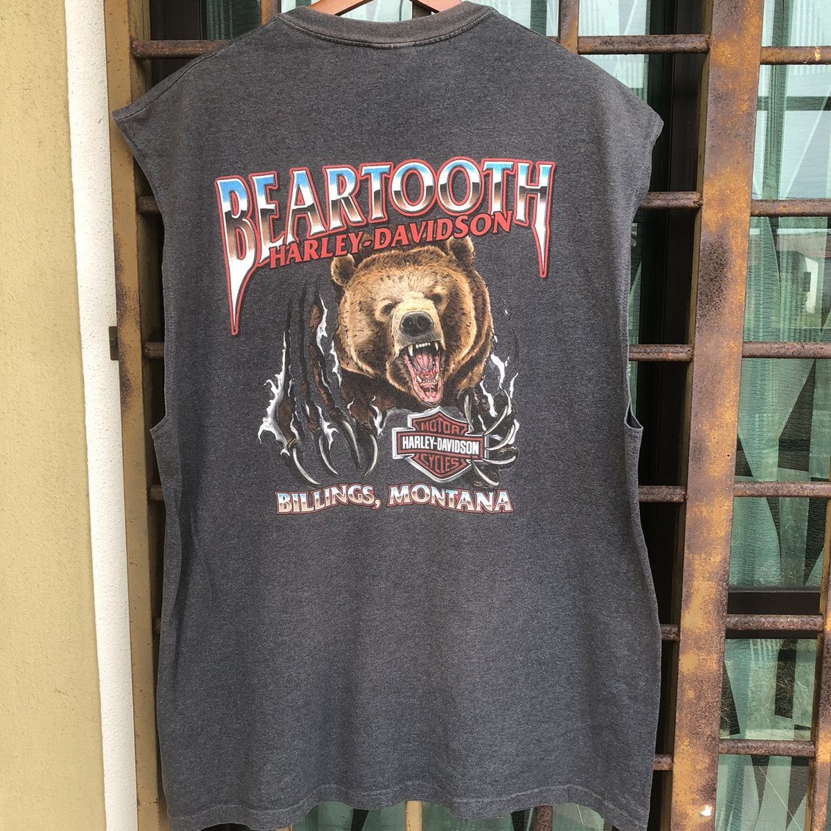 Harley Davidson × Vintage 09’ Rally Bound Beartooth HD Sleeveless Shirt Size US XXL / EU 58 / 5 - 4 Thumbnail