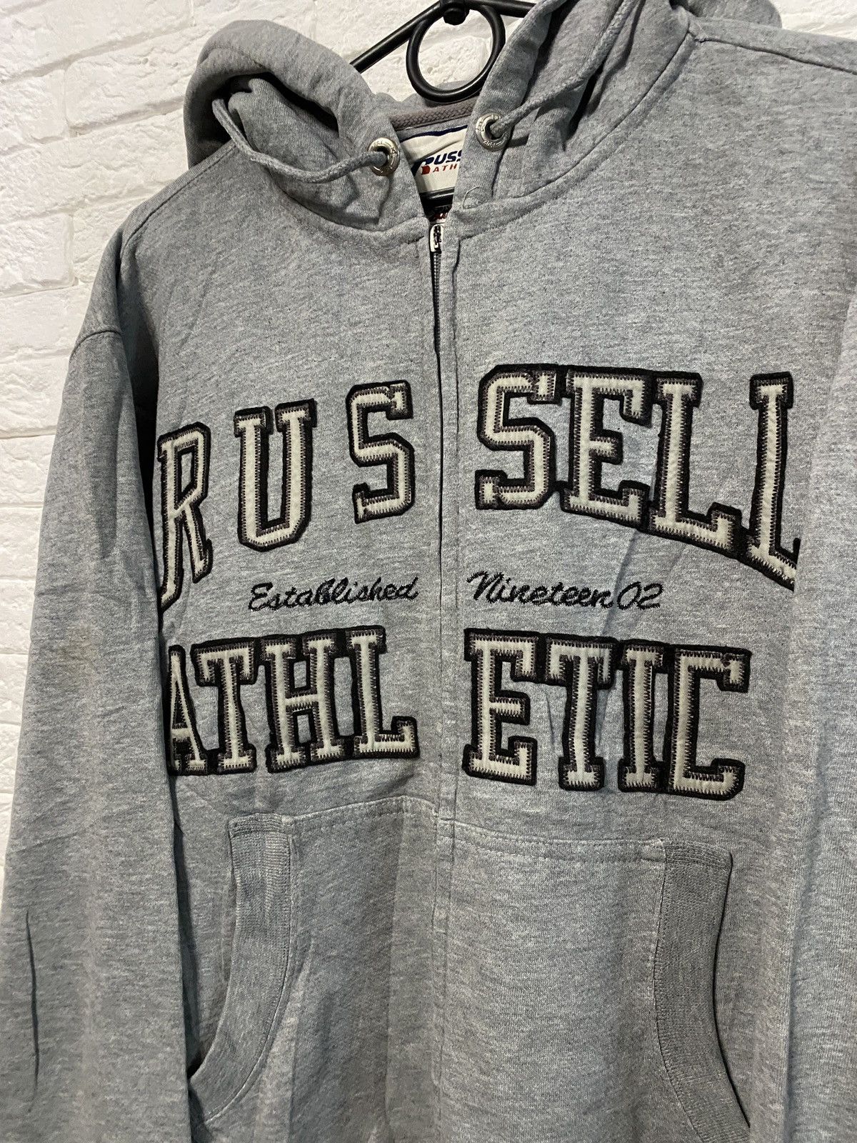 Russell Athletic × Vintage Russell Athletics Vintage Zip Up Hoodie Size US L / EU 52-54 / 3 - 2 Thumbnail