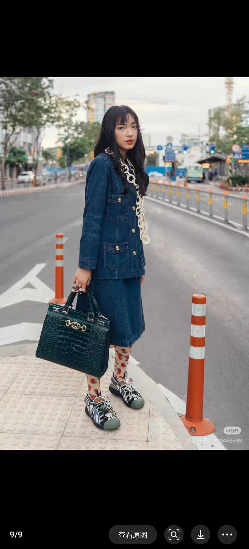 Gucci Gucci Blue 4-Pocket Crew Single-Breasted Denim Jacket IT42 Size M / US 6-8 / IT 42-44 - 6 Thumbnail
