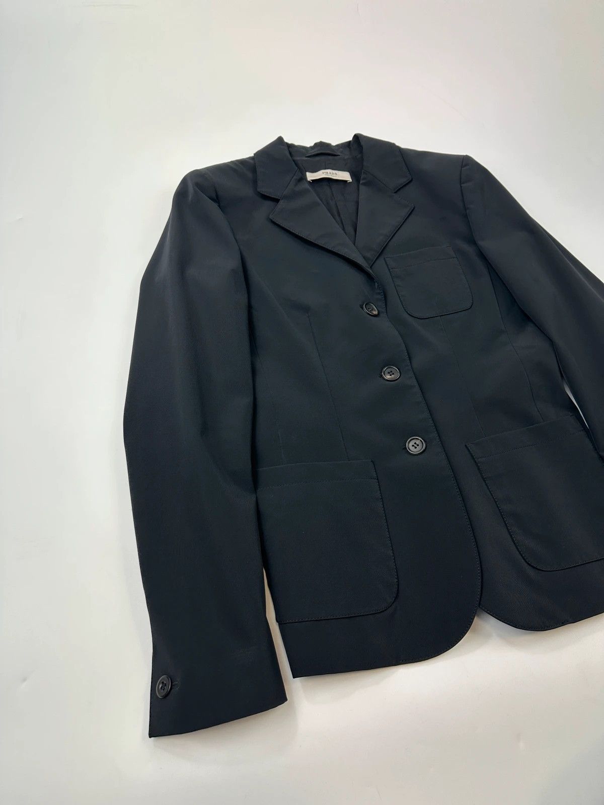 Prada Prada Milano SS2006 Black Elegant Blazer Jacket Size S / US 4 / IT 40 - 4 Thumbnail