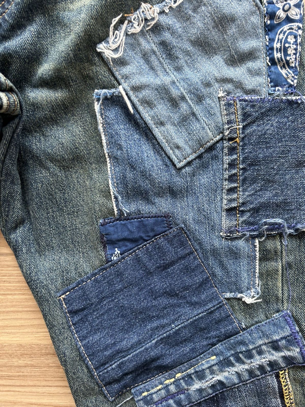 Polo Ralph Lauren Polo Ralph Lauren Patchwork Denim Pants Jeans Blue Size US 30 / EU 46 - 11 Thumbnail
