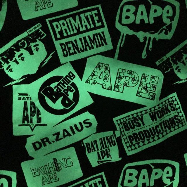 Bape × Nigo 💫Glow in the dark💫 BAPE MIX LOGO full zip hoodie APE NIGO Size US XXL / EU 58 / 5 - 5 Thumbnail