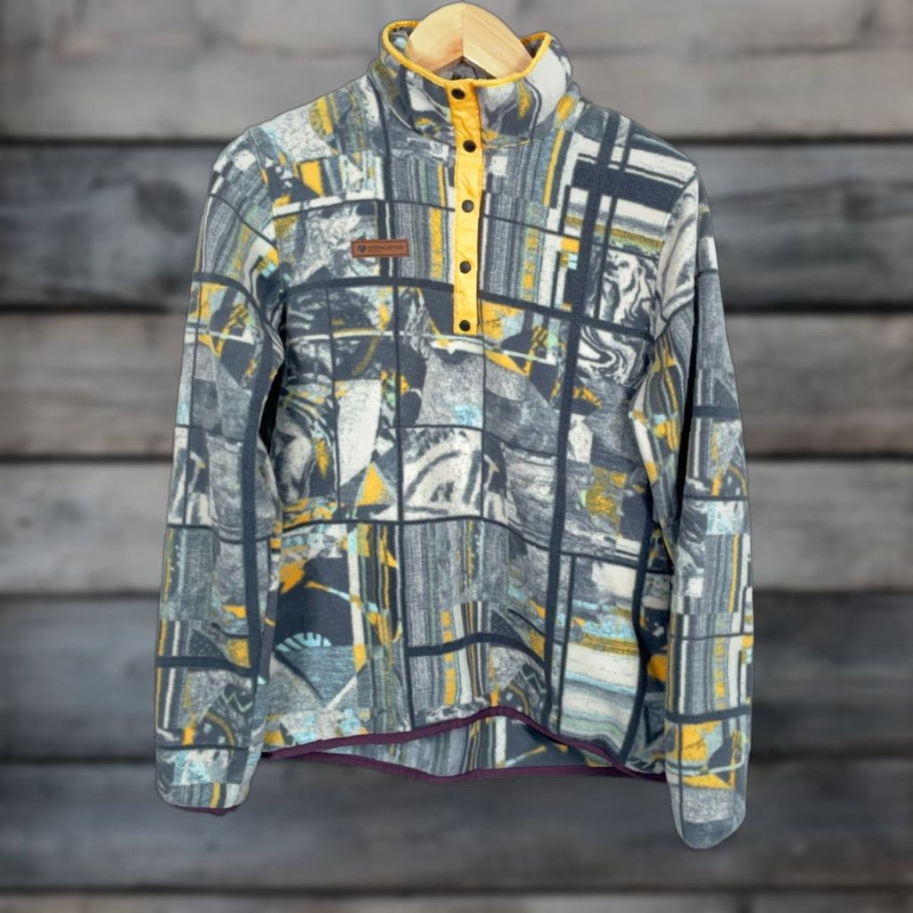 Obermeyer VINTAGE Obermeyer Boulder Snap T Fleece Pullover Women's Medium AOP Heritage Collection Size M / US 6-8 / IT 42-44 - 1 Thumbnail