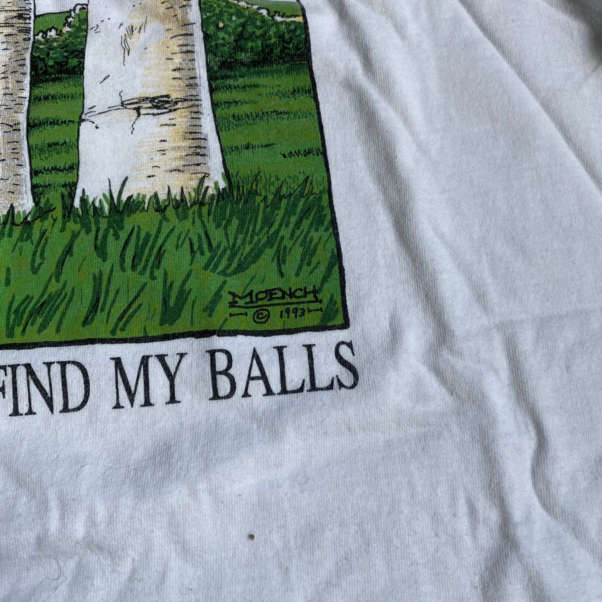 Vintage VINTAGE MOENCH ART 1992 PLAYING GOLF ONEITA USA T SHIRT Size US L / EU 52-54 / 3 - 3 Thumbnail