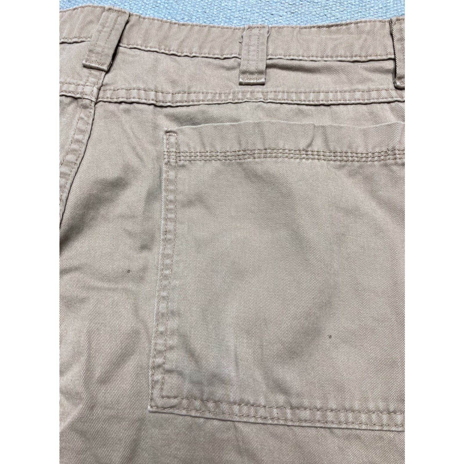 Wrangler VINTAGE Wrangler Cargo Pants Baggy Skater Relaxed Khaki Beige 36x30 Inseam 25 Mens Cargo Pants 36x25 Size US 36 / EU 52 - 6 Thumbnail