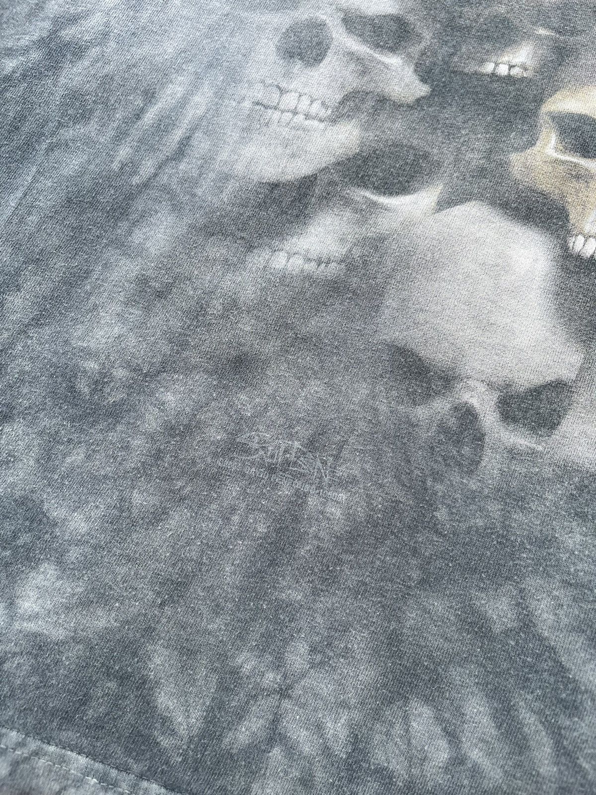 Vintage Vintage Skulbone dyed y2k skulls t-shirt tee all over print Size US XL / EU 56 / 4 - 9 Thumbnail