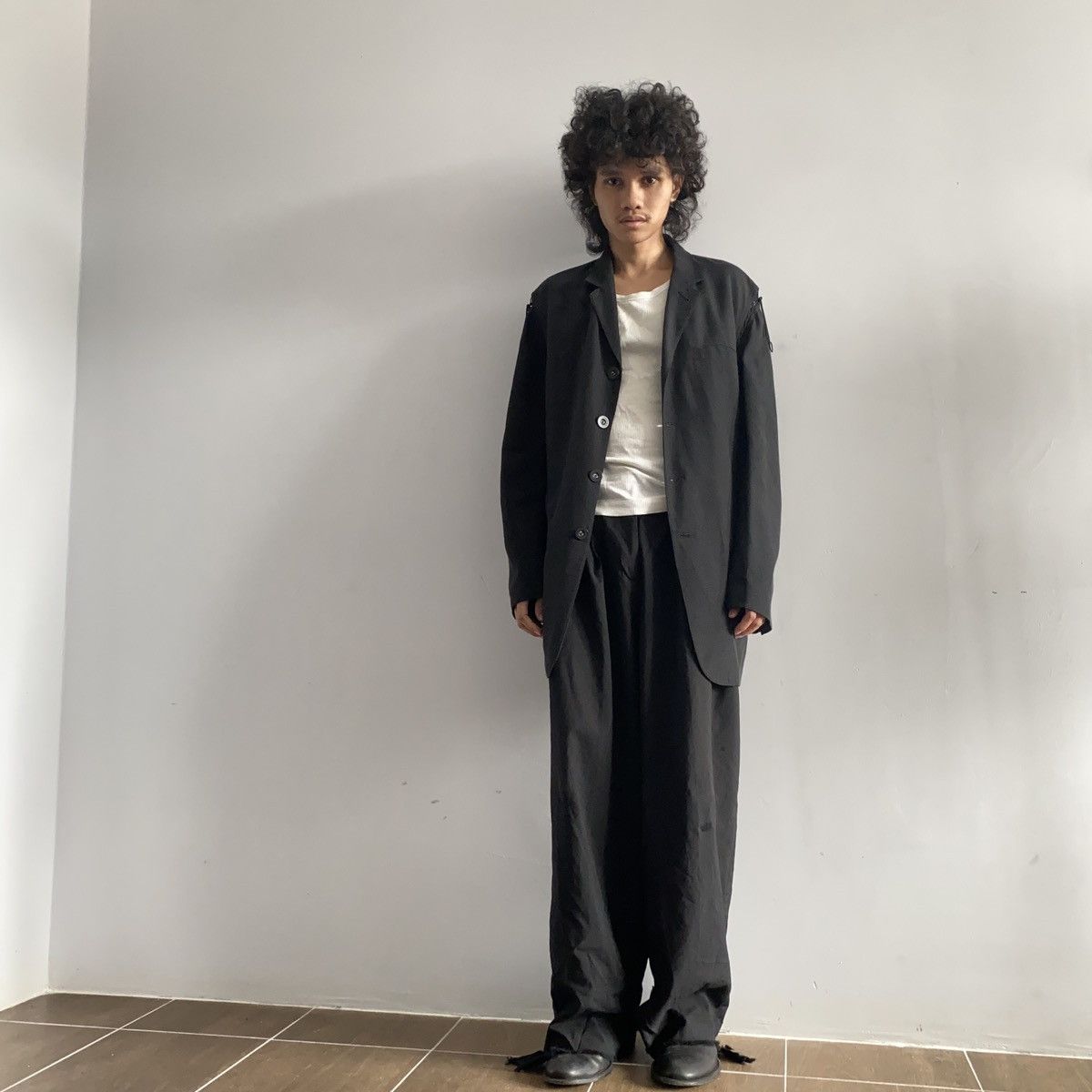 Jean Paul Gaultier SS1994 Jean paul gaultier Les Tatouges Net Tie Blazer Size XL / US 12-14 / IT 48-50 - 4 Thumbnail