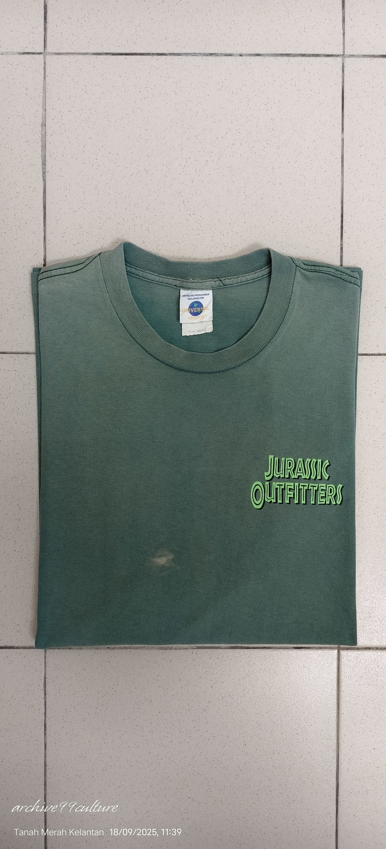 JURASSIC PARK Outfitters 1993 Universal movie Promo tee