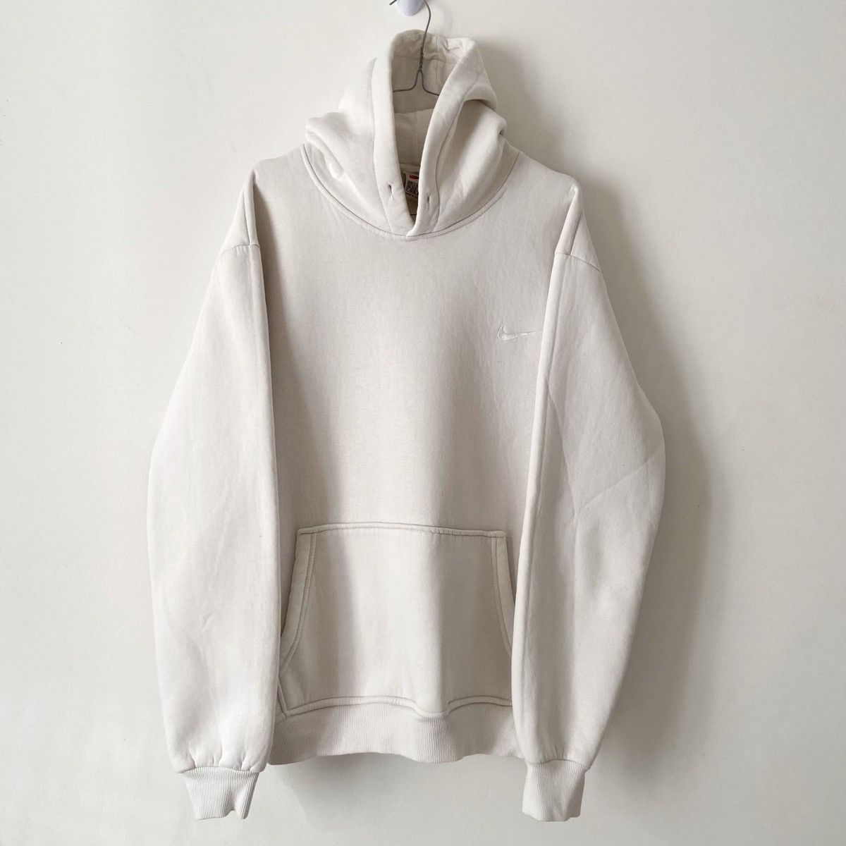 Nike × Vintage Nike hoodie Vintage white Size US M / EU 48-50 / 2 - 1 Thumbnail