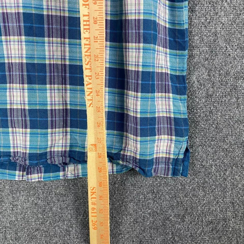 Tommy Bahama Tommy Bahama Shirt Men's Large Button Up Short Sleeve Plaid Size US L / EU 52-54 / 3 - 8 Thumbnail