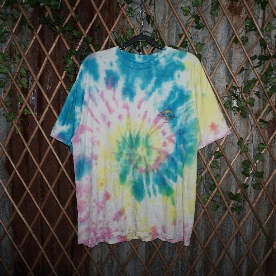 Hard Rock Cafe XL - Vintage Y2K Hard Rock Cafe mexico tie dye 1990s t-shirt Size US XL / EU 56 / 4 - 2 Thumbnail