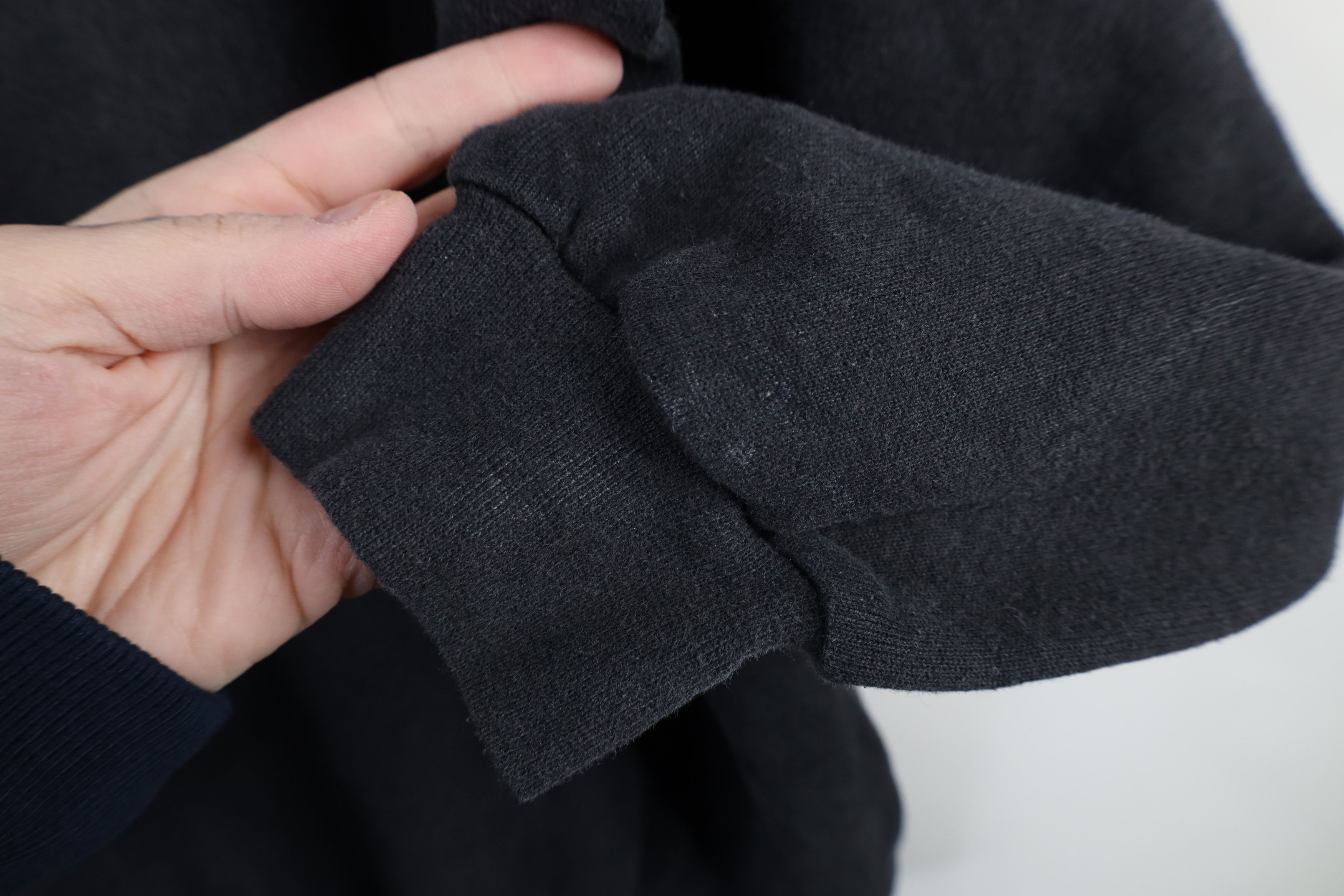 Vintage Vintage 90s Streetwear Blank Crewneck Sweatshirt Black Size US L / EU 52-54 / 3 - 11 Thumbnail
