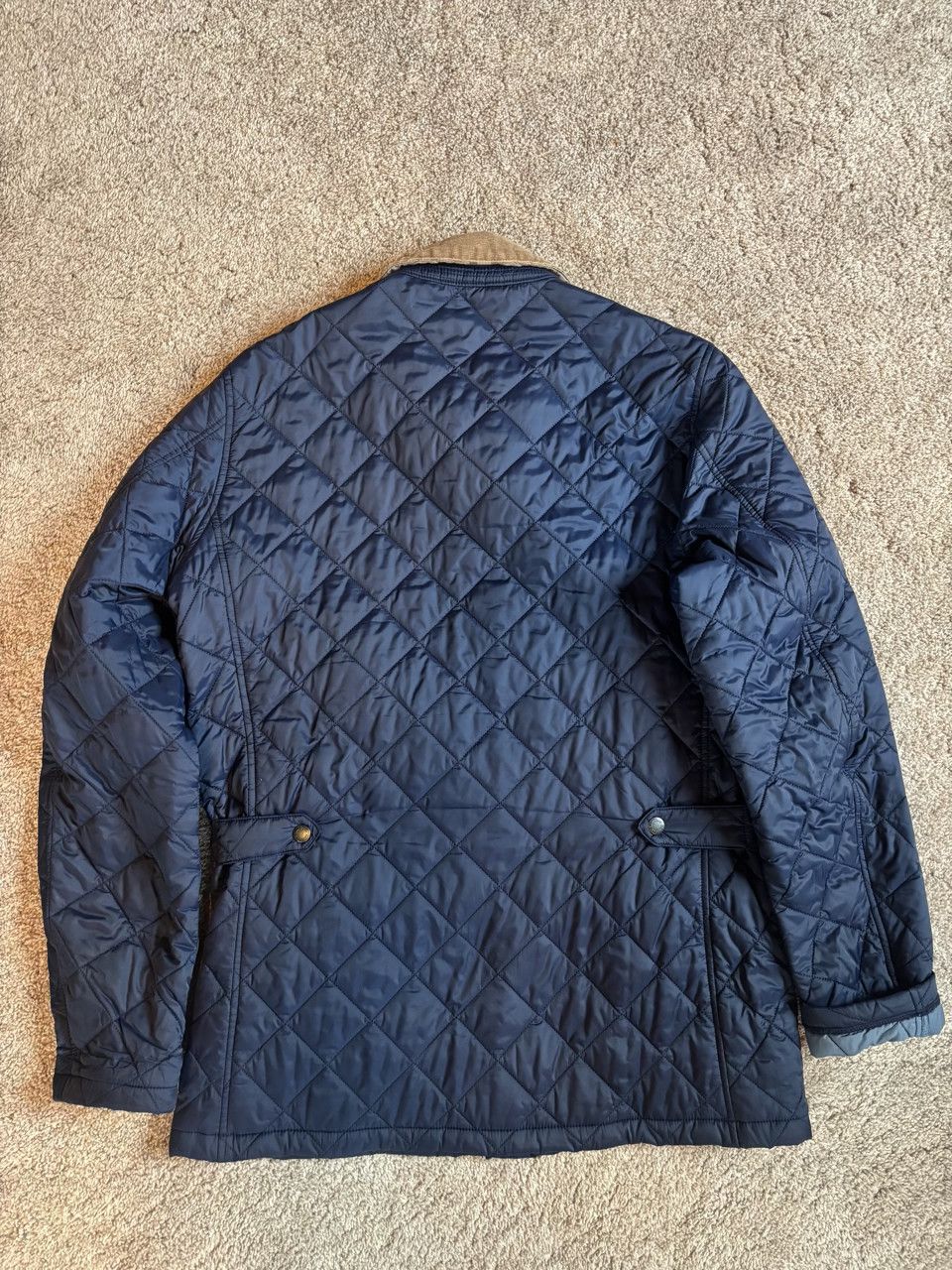 Barbour Glyne Quilted Jacket with Corduroy Neck Size US M / EU 48-50 / 2 - 2 Thumbnail