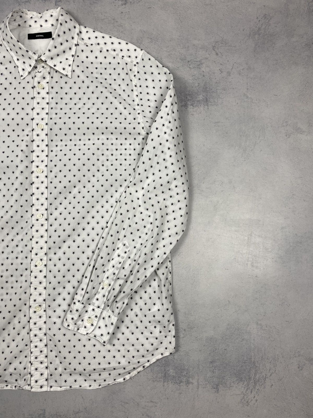 Diesel Diesel Star Monogram Print Button Up Long Sleeve Shirt Mens Size US XL / EU 56 / 4 - 3 Thumbnail