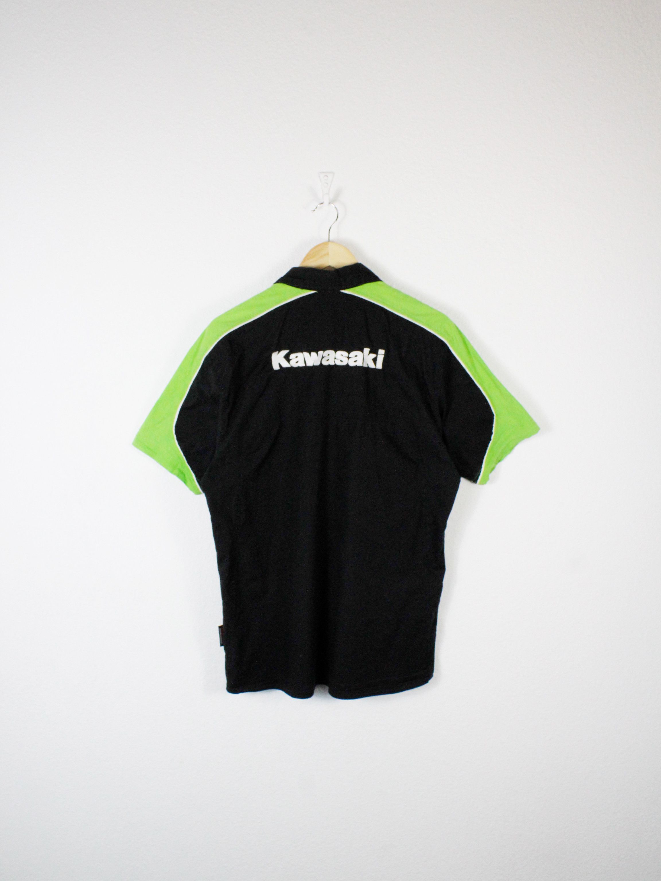 Japanese Brand Vintage Kawasaki Y2K Racing Graphic Short Sleeve Shirt L Size US L / EU 52-54 / 3 - 5 Thumbnail