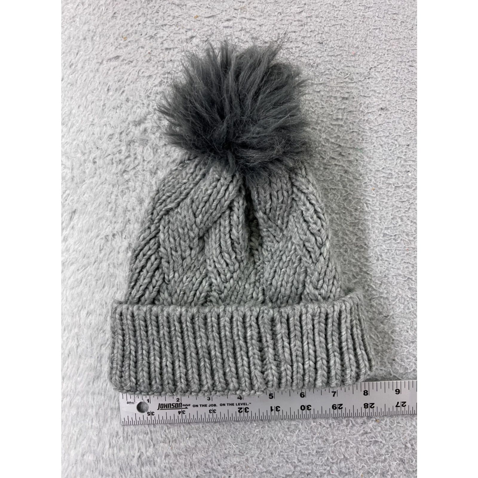 Vintage APOLLO Beanie Hat Adult One Size Gray 100% Acrylic Beanie Unisex Mens Womens Outdoor Ski Fall Winter Size ONE SIZE - 4 Thumbnail