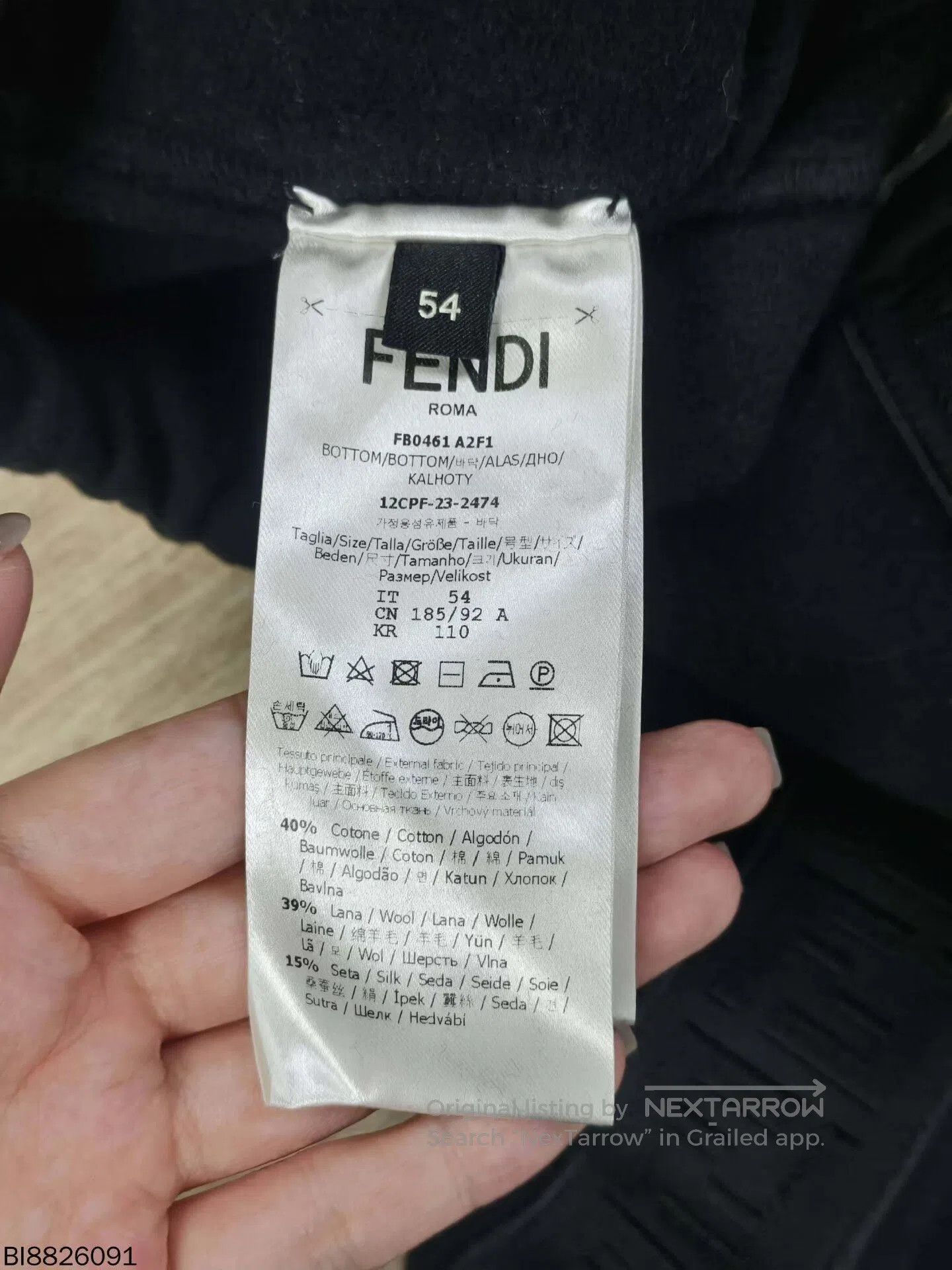 Fendi fendi logo side long pants size 54. Size US 38 / EU 54 - 6 Thumbnail