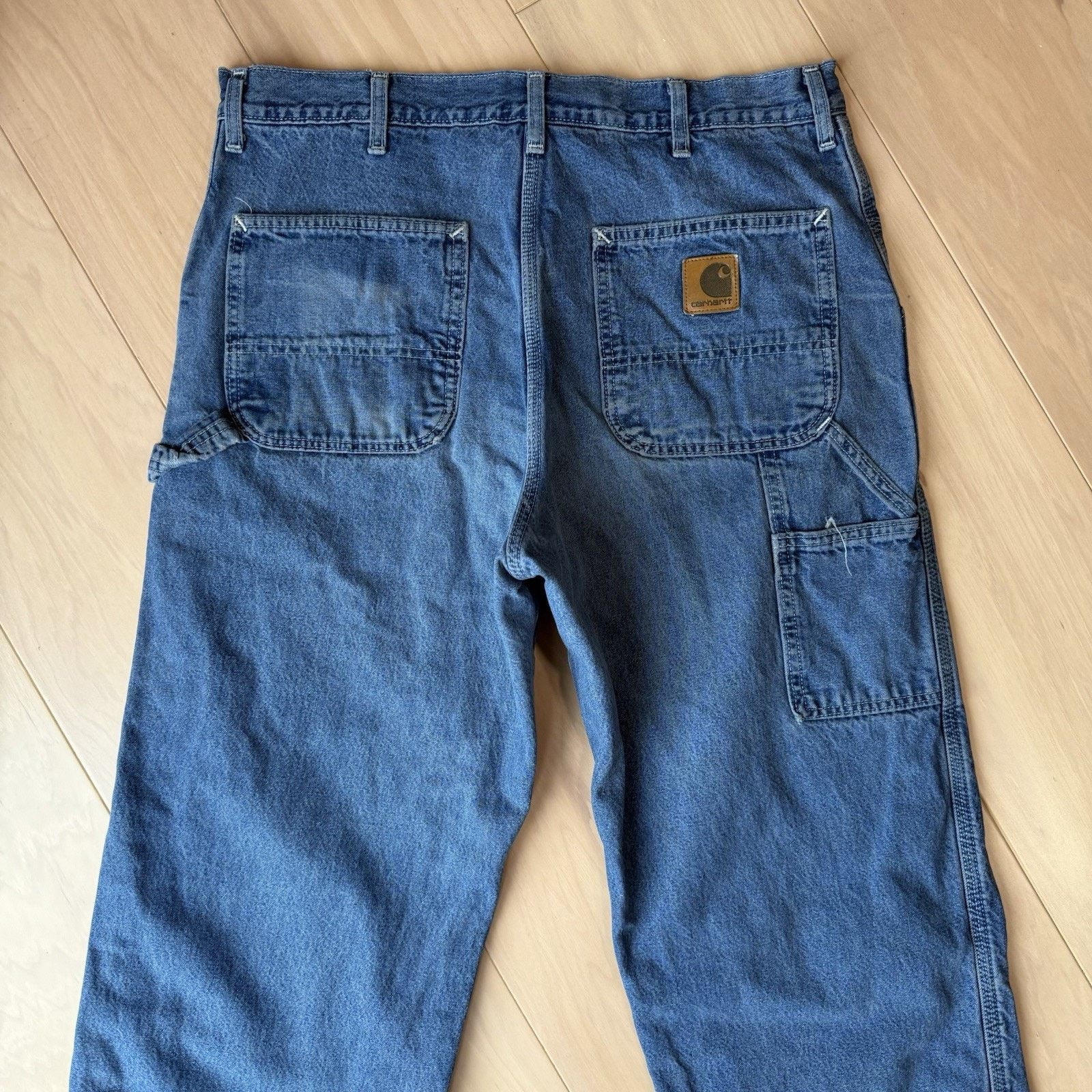 Carhartt × Vintage Carhartt Carpenter Pants 36 Blue Flannel Lined Heavy Denim Size US 36 / EU 52 - 6 Thumbnail