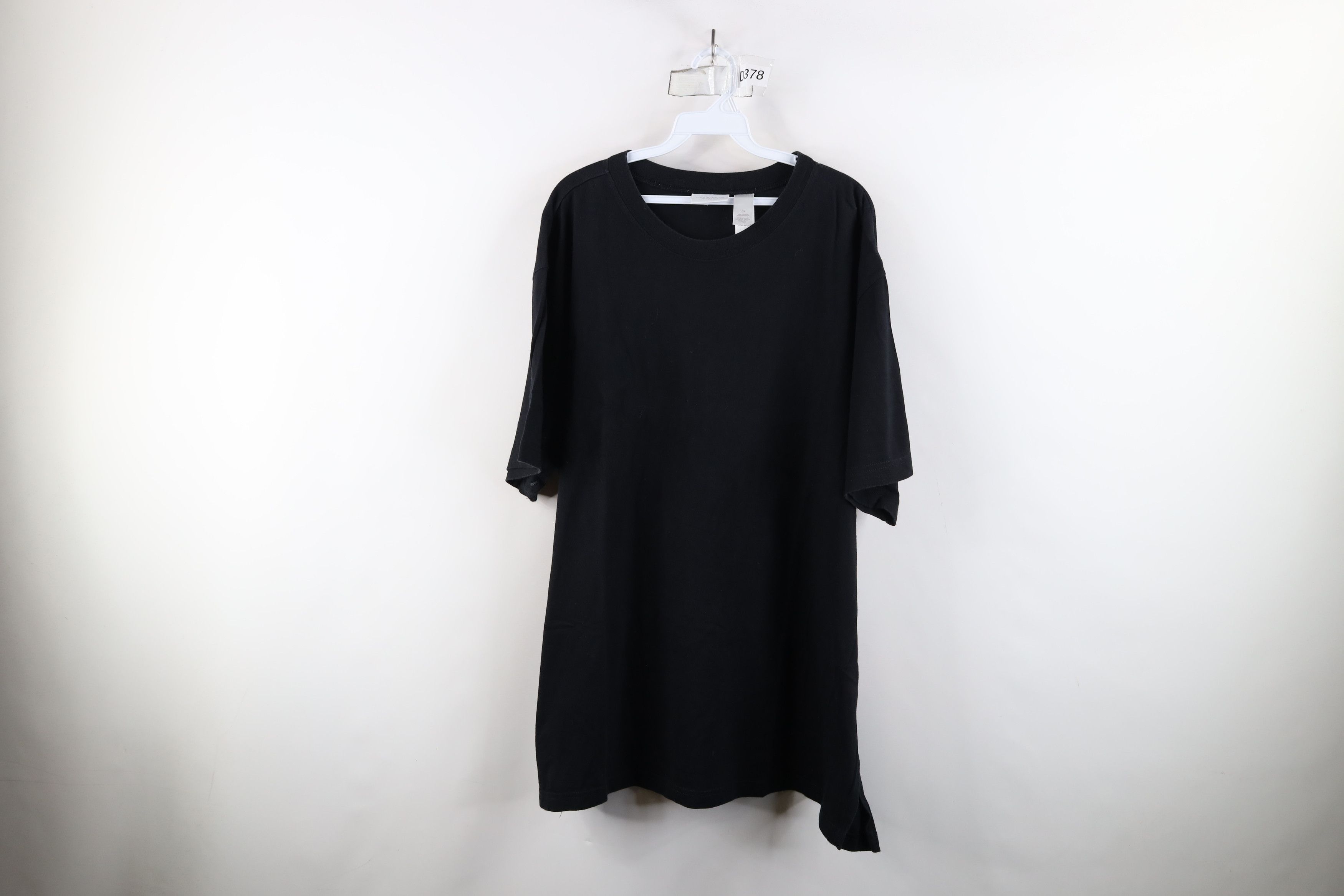 Vintage Vintage 90s Streetwear Cotton Short Sleeve T-Shirt Black Size 3XL / US 20-22 - 1 Thumbnail