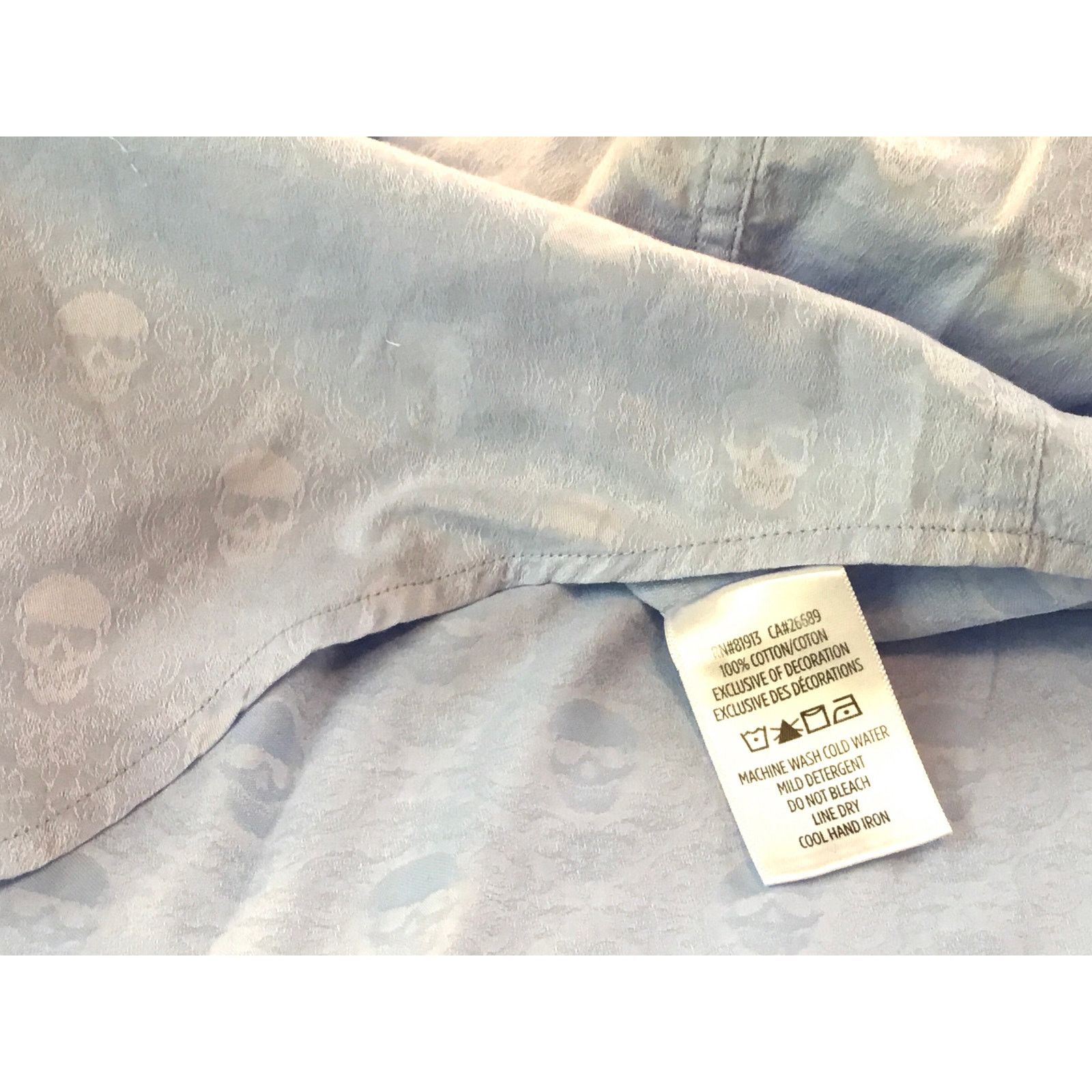 Robert Graham Robert Graham 4XL Blue Shirt Skulls Short Sleeve 4XLarge Size US XXL / EU 58 / 5 - 6 Thumbnail
