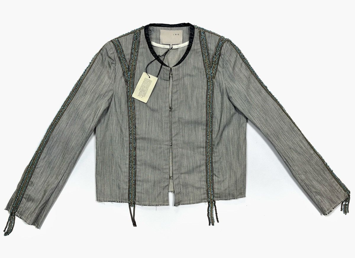 Iro IRO Talya Cropped Blazer Beads Size 2 Size XS / US 0-2 / IT 36-38 - 2 Thumbnail