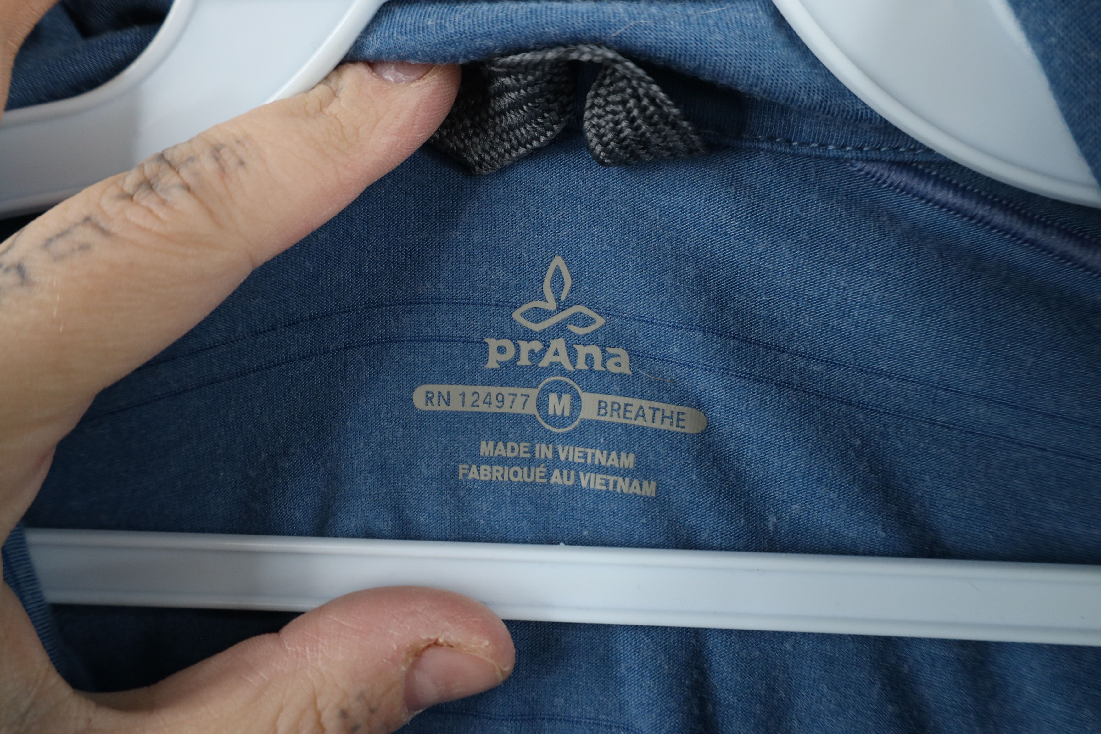 Prana × Vintage prAna Breathe Knit Half Zip Pullover Jacket Shirt Top Blue Size US M / EU 48-50 / 2 - 6 Thumbnail