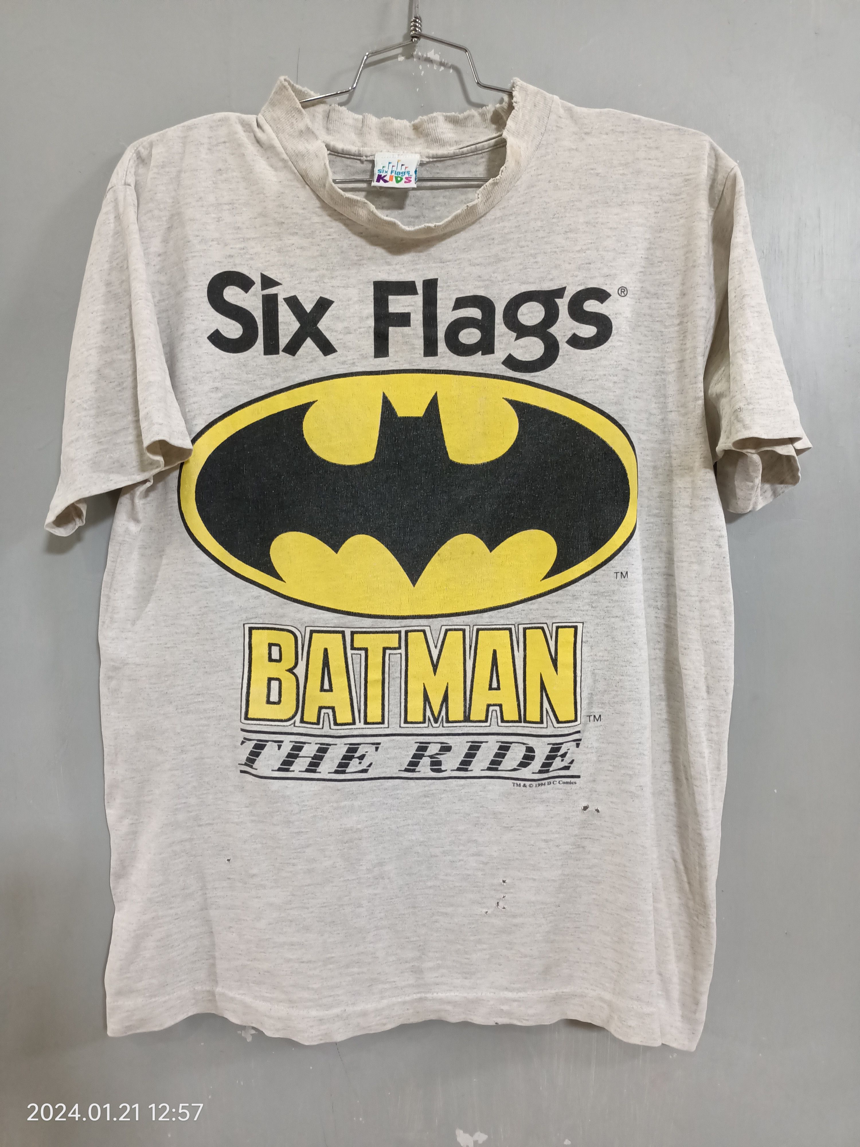 BATMAN LOGO 1994 DC COMICS VINTAGE SINGLE STITCH T SHIRT XXL