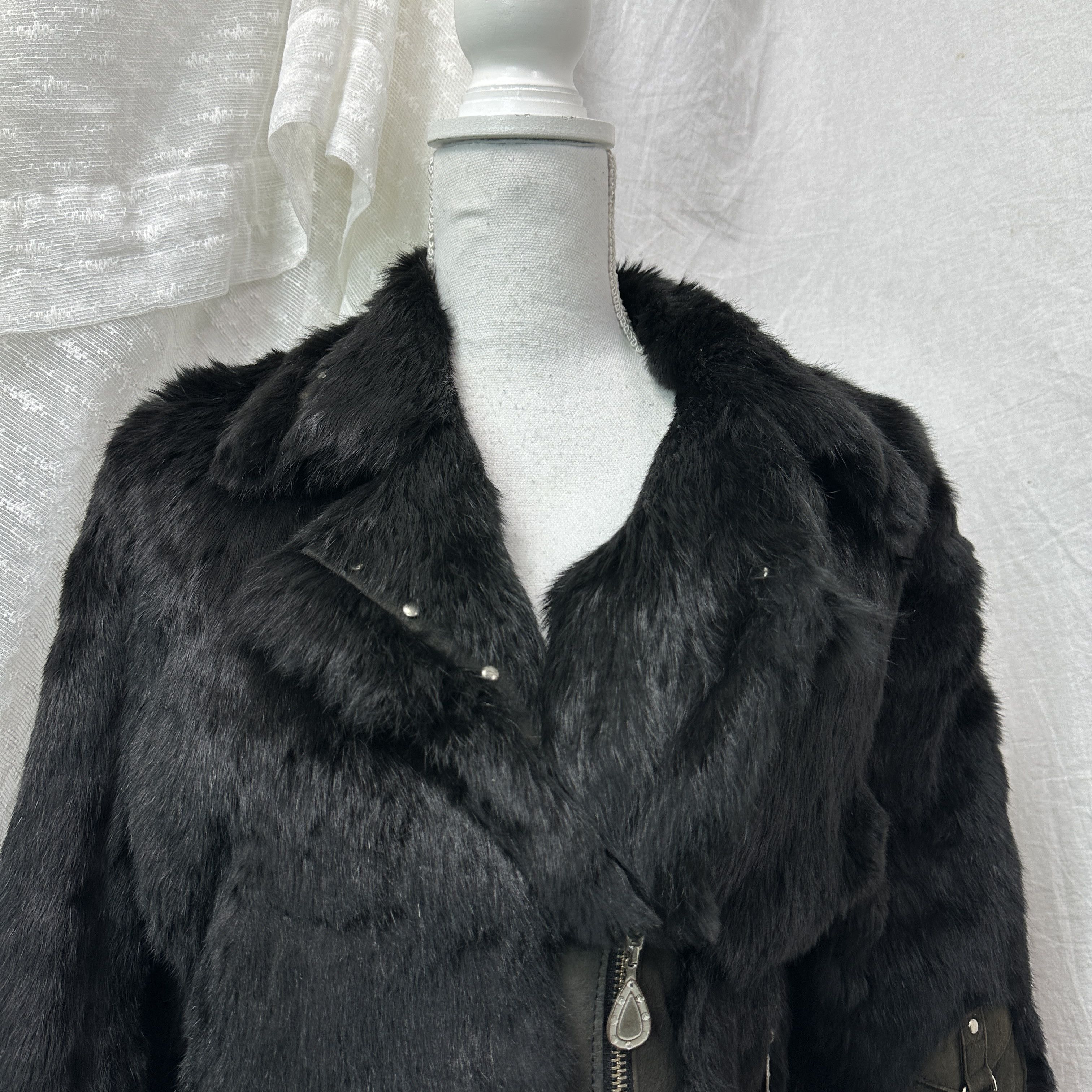 Vintage Vintage Old Money Real Rabbit Fur Jacket 00s Size M / US 6-8 / IT 42-44 - 10 Thumbnail