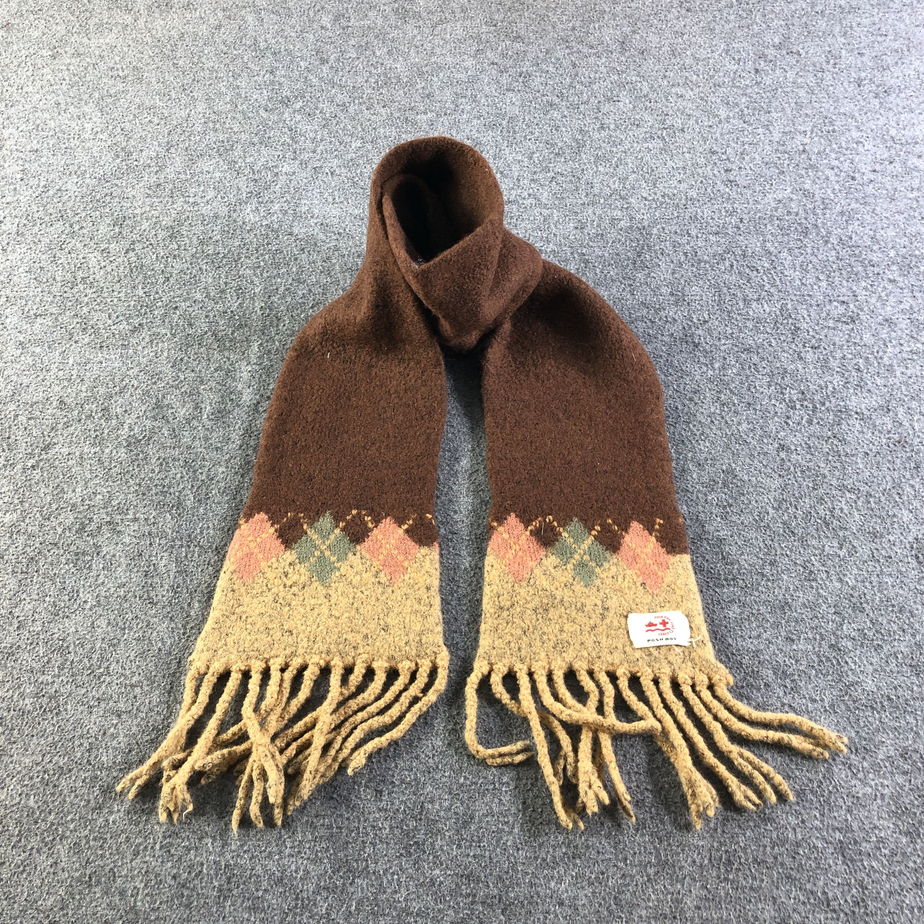 Vintage Posh Boy Wool Scarf Muffler Neckwear V2723 Size ONE SIZE - 1 Thumbnail