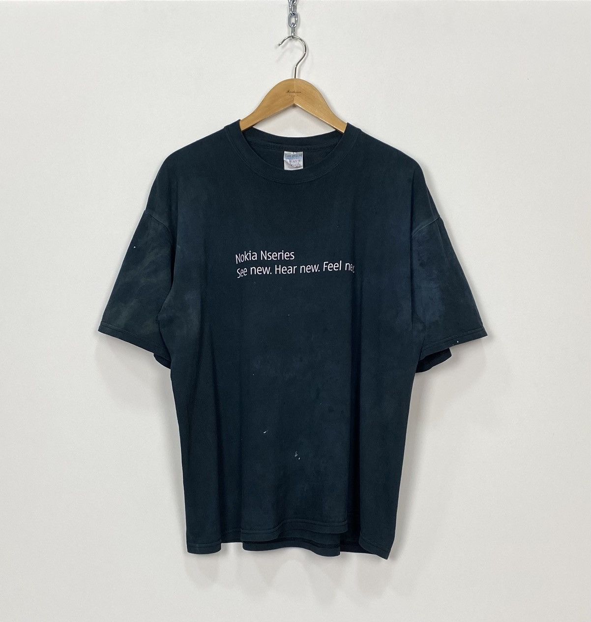 Vintage Vintage Gildan Heavy Cotton Nokia Nseries 2005 T-Shirt XL Size US XL / EU 56 / 4 - 1 Thumbnail
