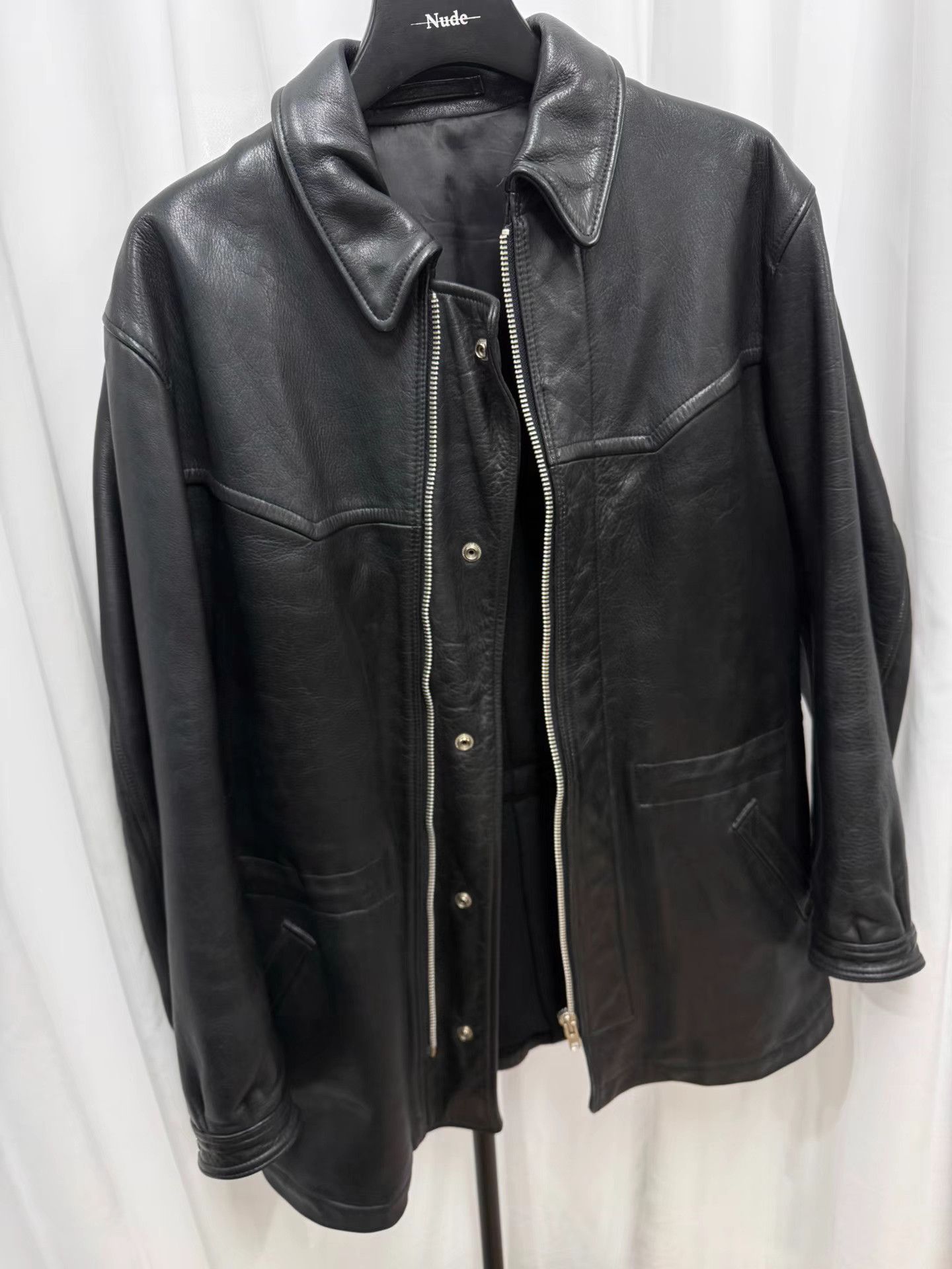 Yohji Yamamoto Yohji Yamamoto Y's Heavy Leather Coat K20 Size US XL / EU 56 / 4 - 6 Thumbnail