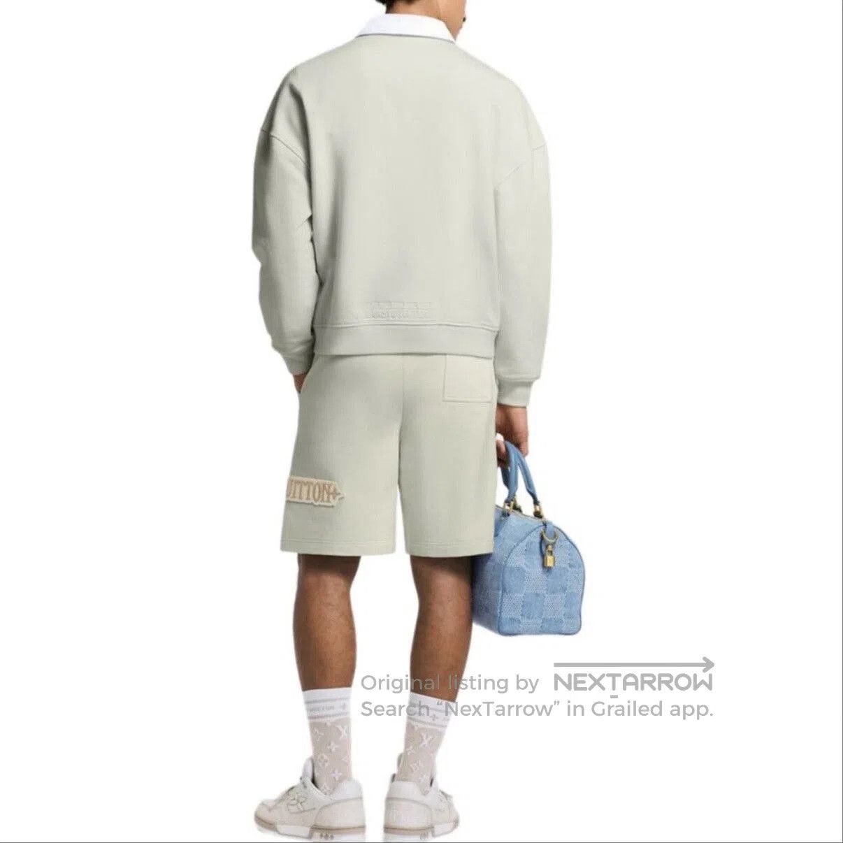 Louis Vuitton louis vuitton embroidered casual shorts in beige. Size US 44 / EU 60 - 6 Thumbnail