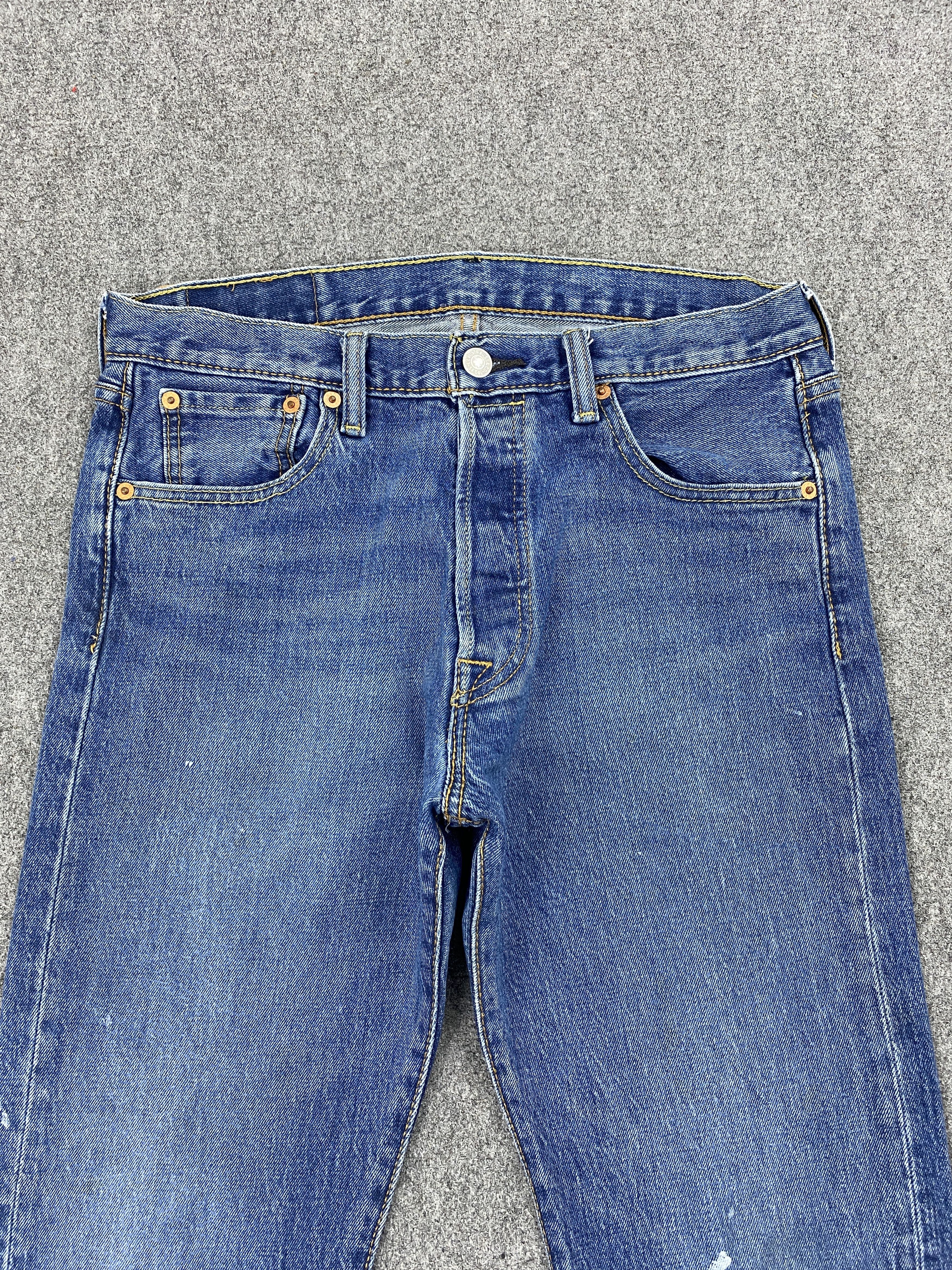 Levi's Vintage Levis 501 Blue Jeans DP2322 Size US 29 - 2 Thumbnail