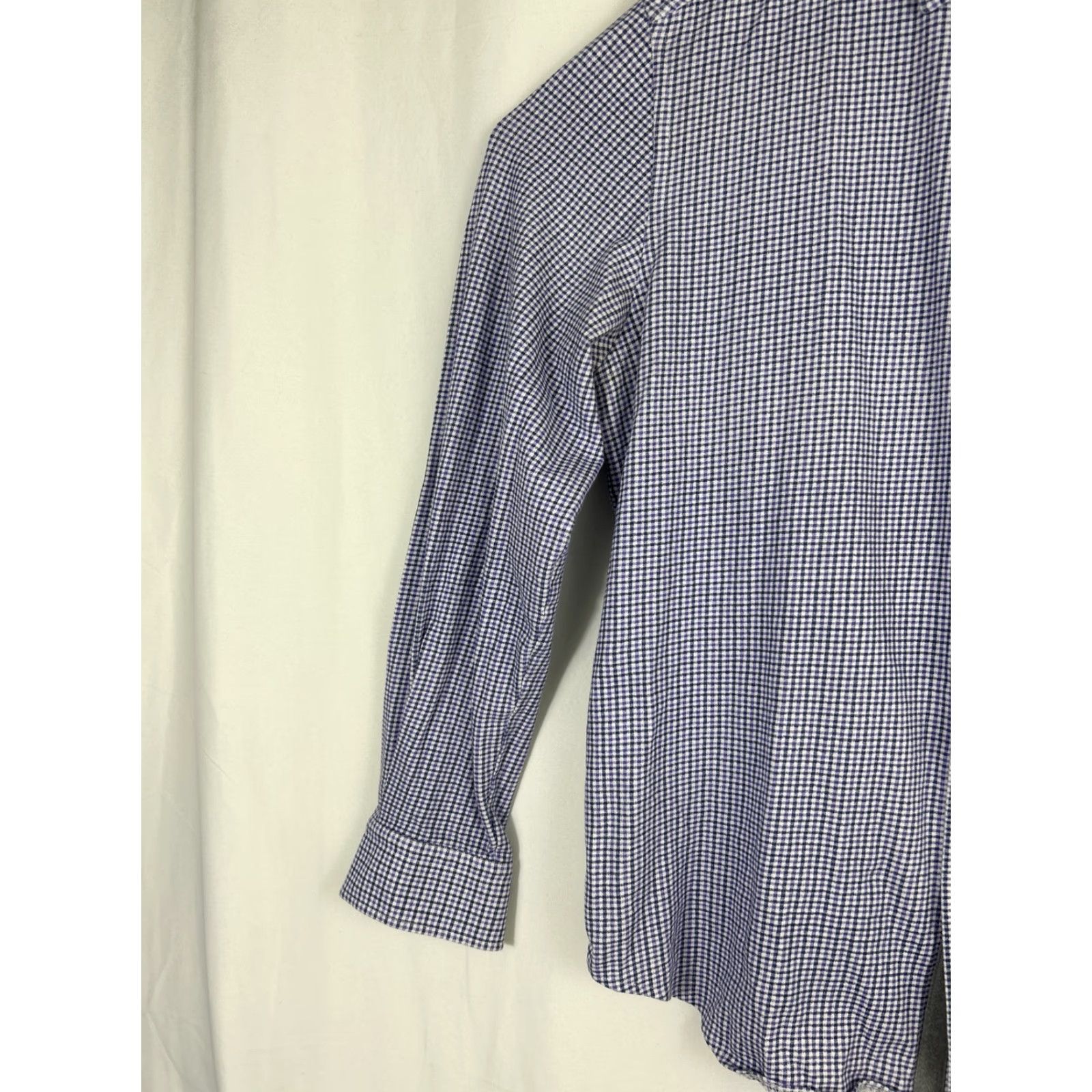 Saks Fifth Avenue Saks Fifth Avenue Button-Up Shirt Men Purple 2XL Cotton Stretch Spandex Long Sleeve Size US XXL / EU 58 / 5 - 2 Thumbnail