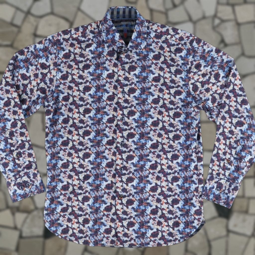 Vintage Visconti Black Performance Cotton Blend Long Sleeve Button Up Shirt Men's S Size US S / EU 44-46 / 1 - 1 Thumbnail