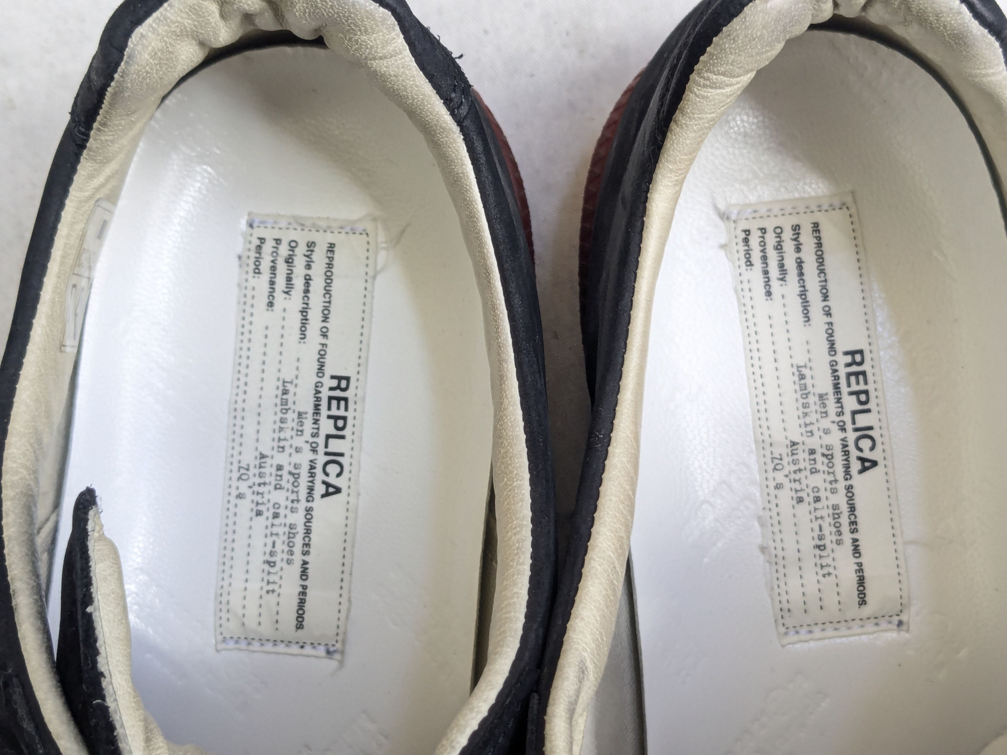 Maison Margiela Maison Margiela Replica GAT Black Red 13 46 Low Tops Size US 13 / EU 46 - 6 Thumbnail