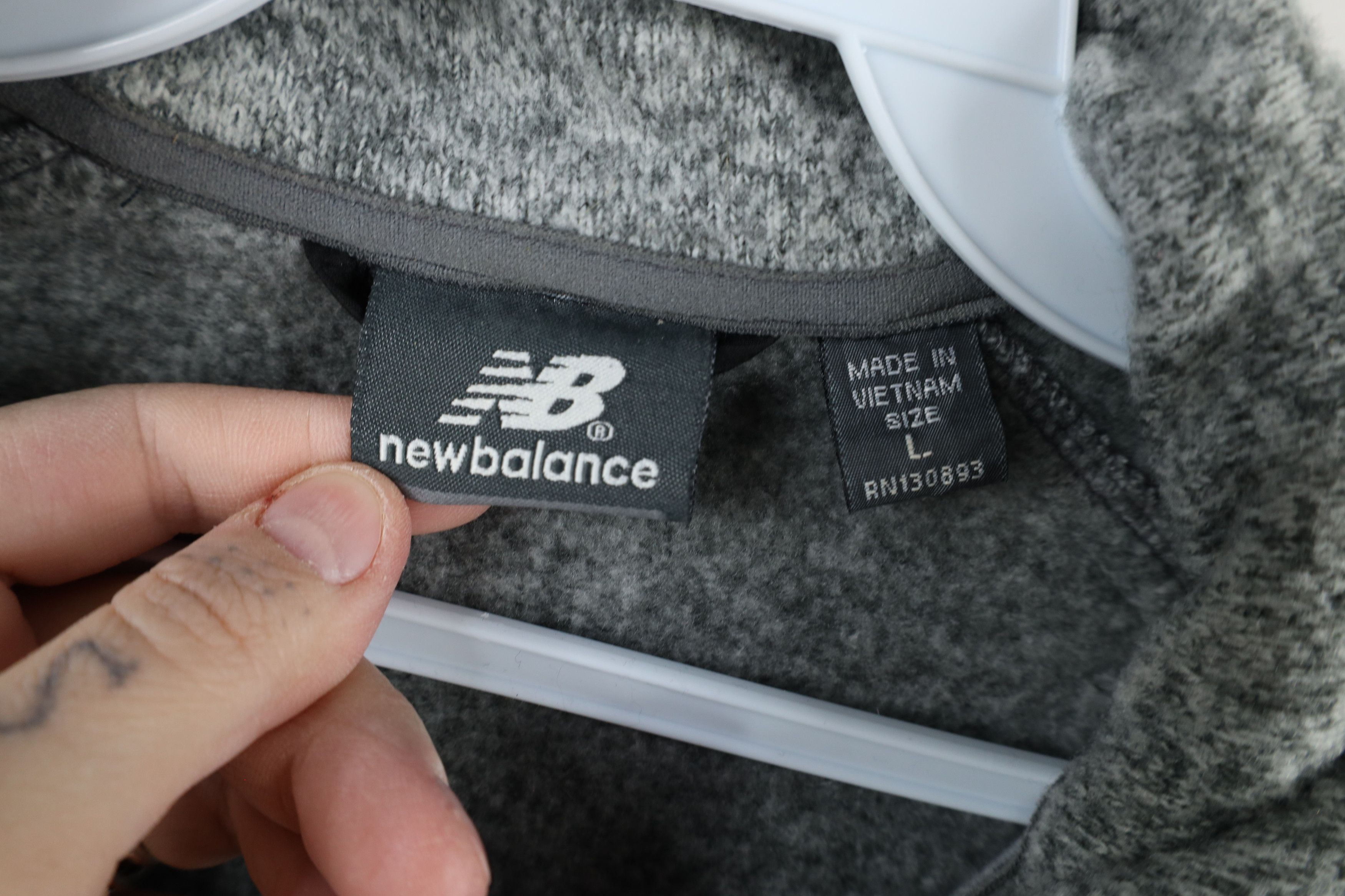New Balance × Vintage Vintage New Balance Quilted Sweater Jacket Swacket Size US L / EU 52-54 / 3 - 7 Thumbnail