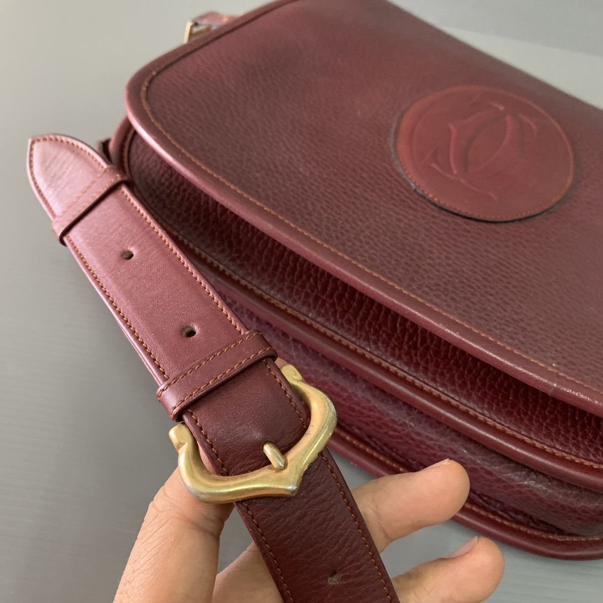 Cartier Cartier Paris Leather Mesengger Size ONE SIZE - 8 Thumbnail
