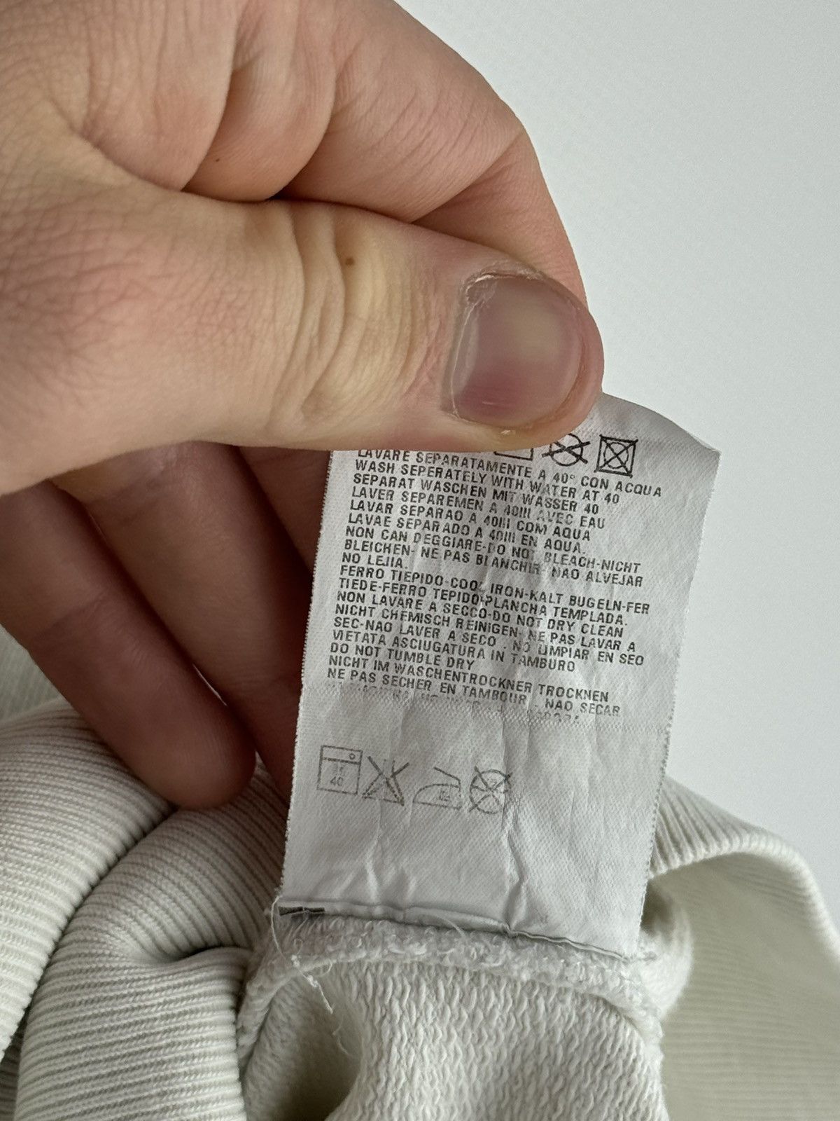 Stone Island Stone Island Denims White Hoodie Size US M / EU 48-50 / 2 - 8 Thumbnail