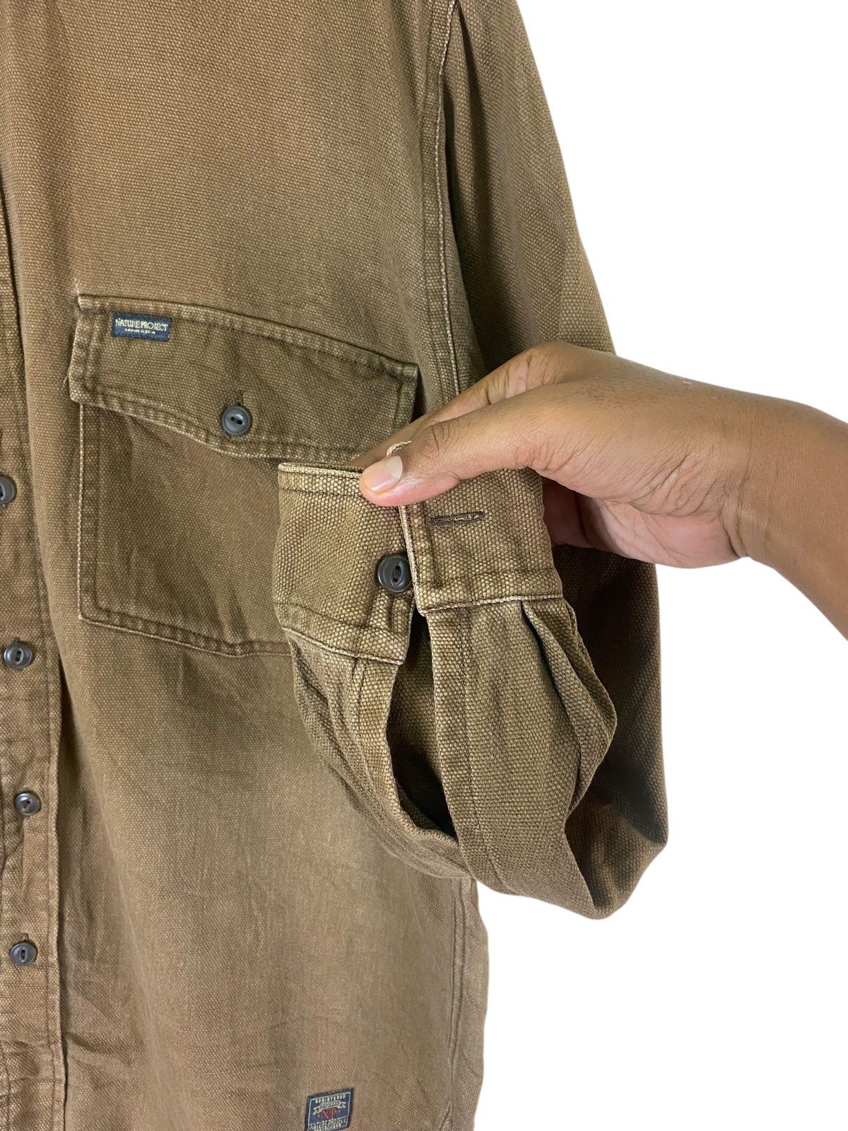 Japanese Brand × Vintage Vintage Japanese Brand Natural Project Duck Canvas LS Shirt Size US M / EU 48-50 / 2 - 9 Thumbnail