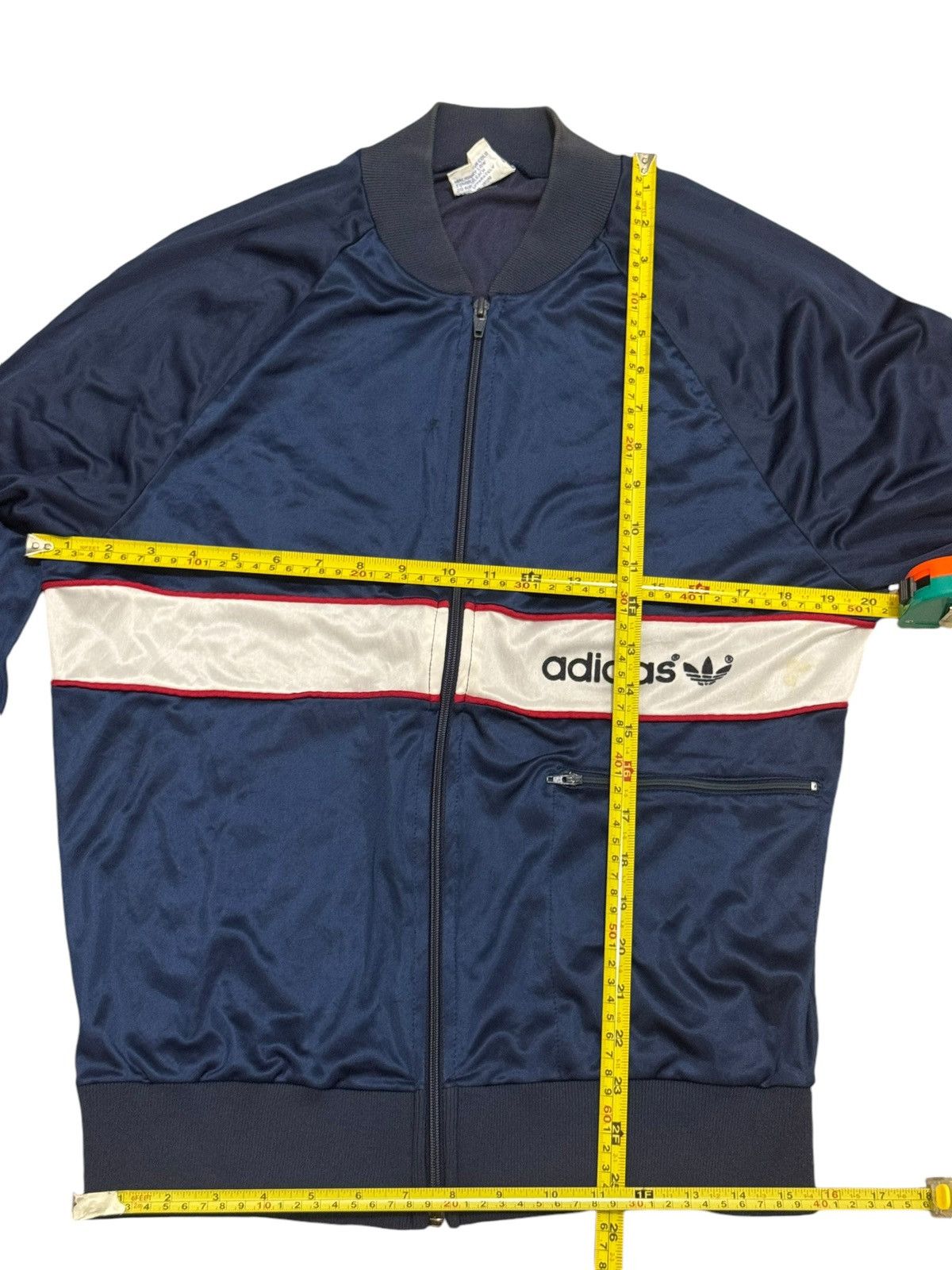 Adidas 80s VINTAGE ADIDAS TRACK TREFOIL SINGLE POCKET JACKET Size US M / EU 48-50 / 2 - 5 Thumbnail