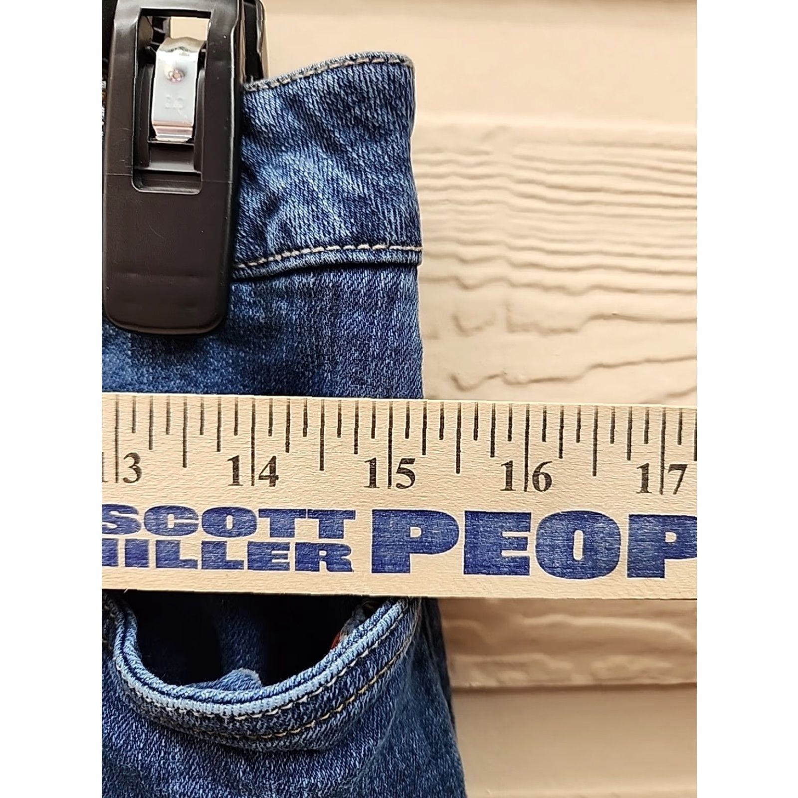 Vintage Smiths Denim Jeans Women's Boot Cut Blue 6 Regular Cotton Polyester Spandex Denim Stretch Pockets Comfort Vintage No Size 28" / US 6 / IT 42 - 4 Thumbnail